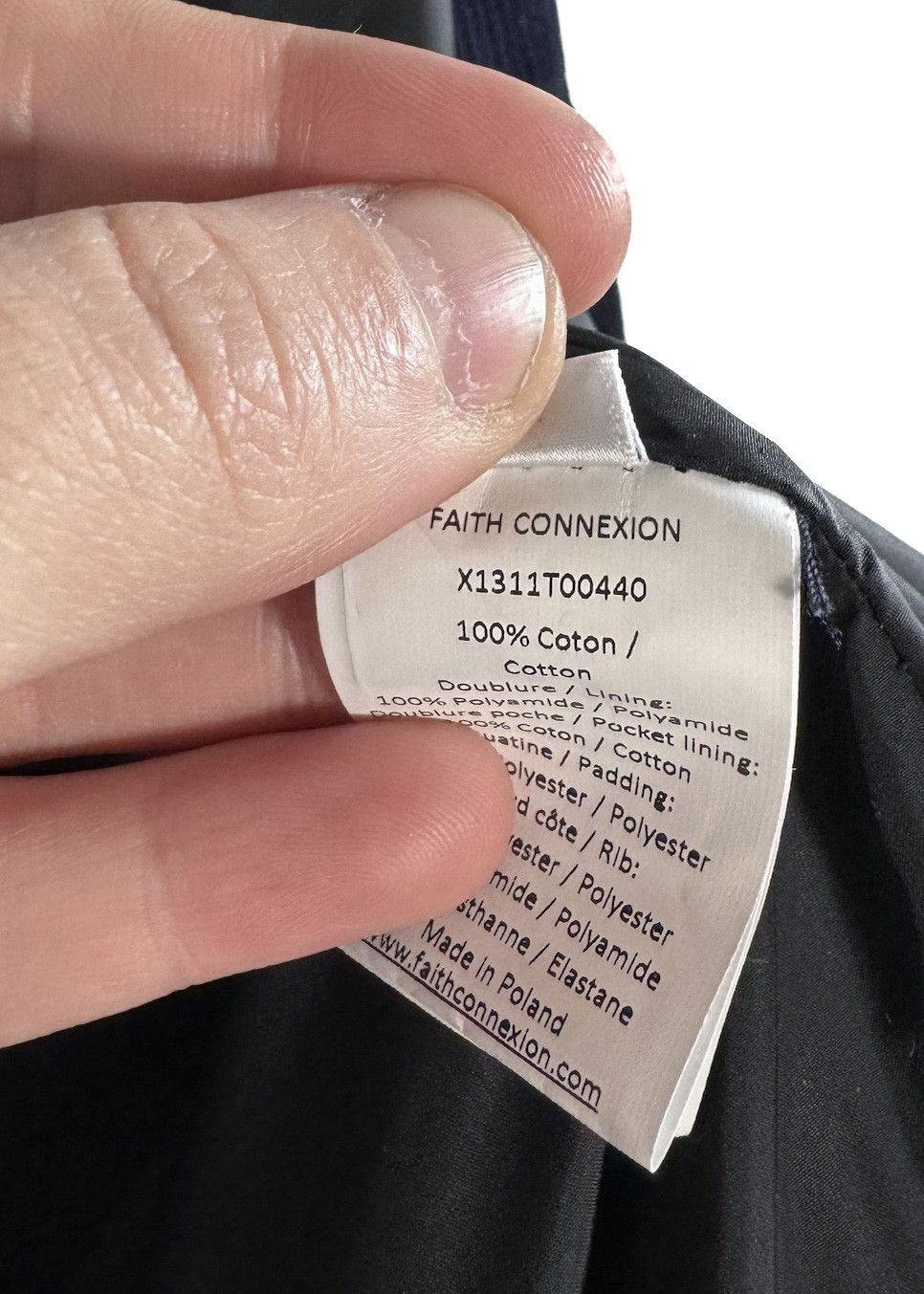 Faith Connexion Faith Connexion Blue Black Camo Corduroy Bomber Jacket Size US L / EU 52-54 / 3 - 7 Thumbnail