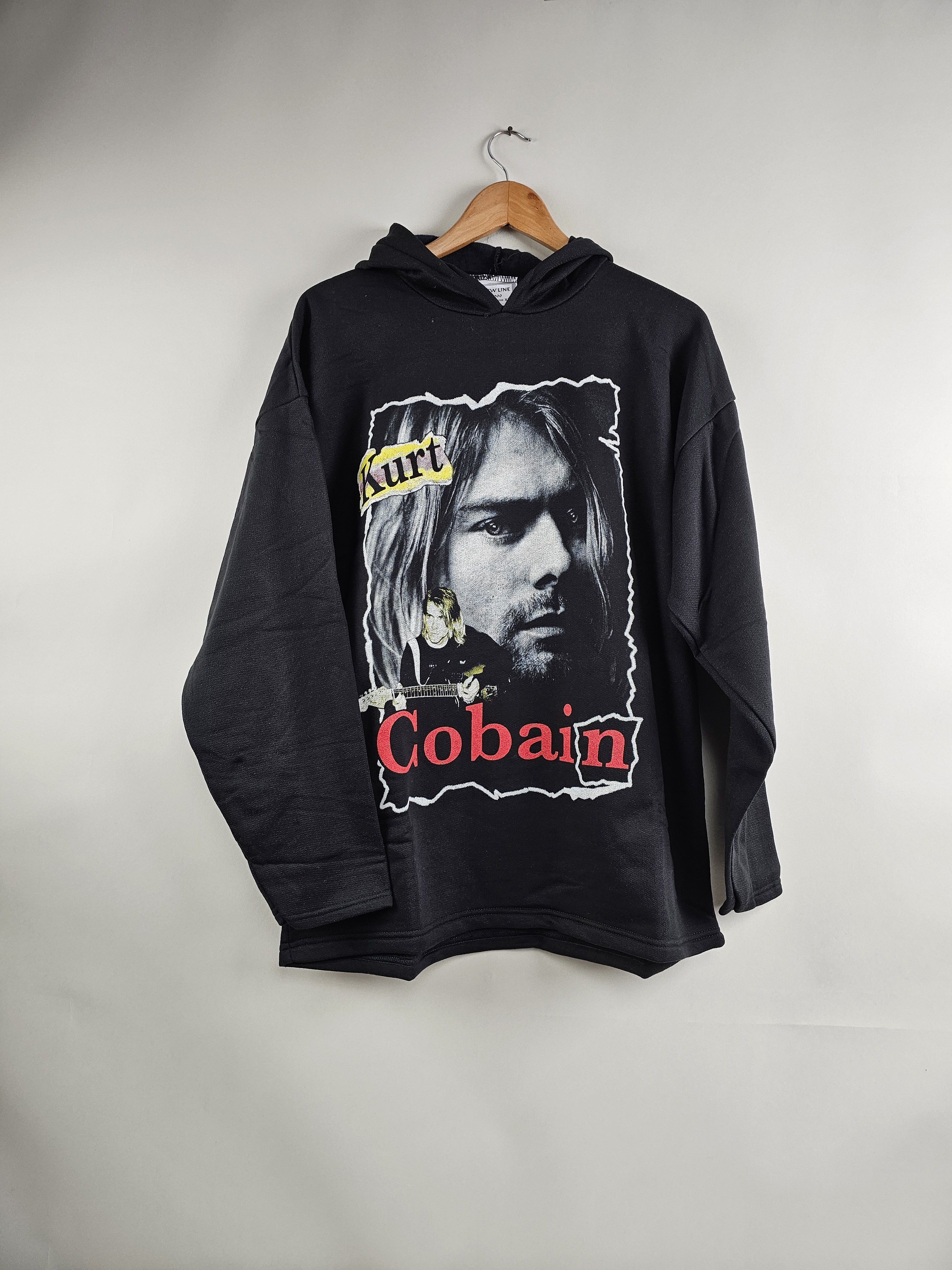 Image of Band Tees x Nirvana 90's Nirvana Kurt Cobain Suicide Letter Hoodie XL 23" 29" in Black, Men's