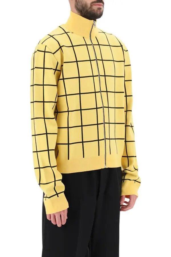 Marni o1mle0126 Zip Up High Neck Cardigan in Yellow Size US M / EU 48-50 / 2 - 3 Thumbnail