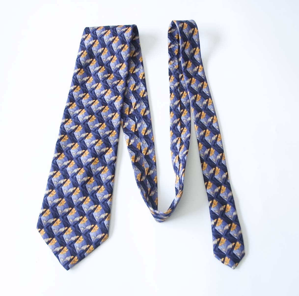 Altea Altea Milano Tie 100% Silk Made in Italy Floral Size ONE SIZE - 2 Thumbnail