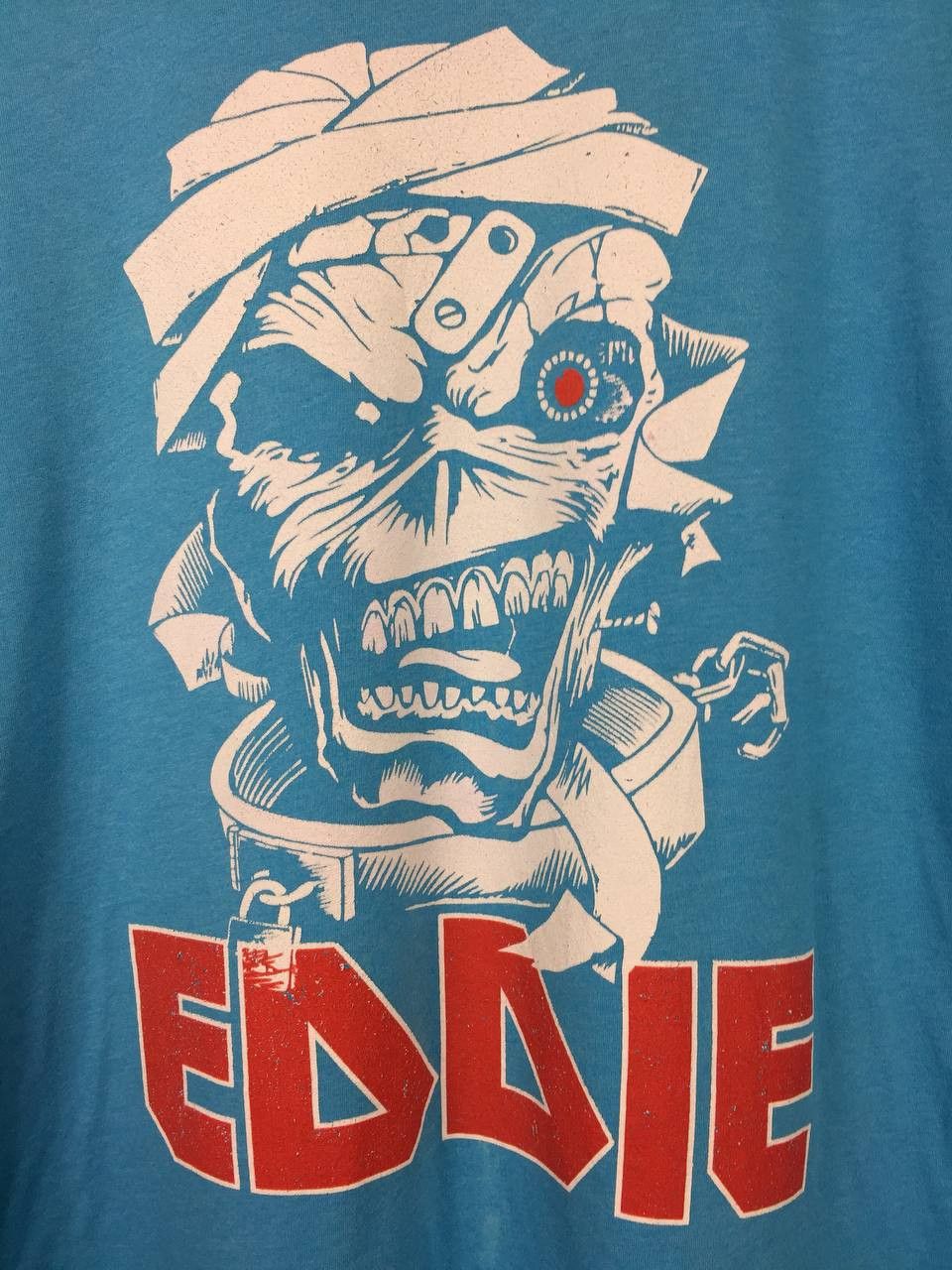 Band Tees × Iron Maiden × Vintage Iron Maiden Eddie Metal Head Zombie Skull Tee Size US XL / EU 56 / 4 - 3 Thumbnail