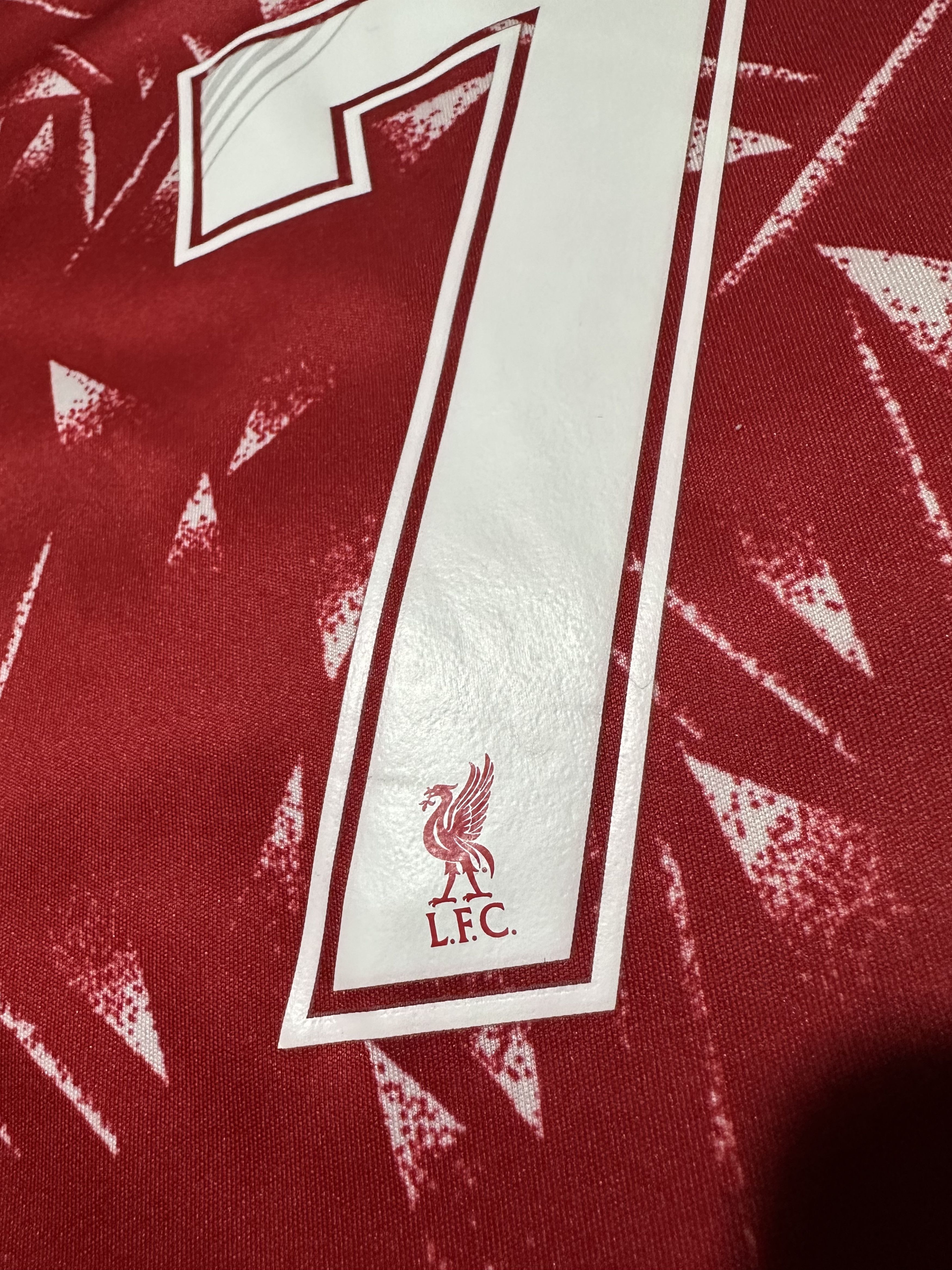 Vintage Football jersey Liverpool # 7 Boys 11-12Y Candy 1989-90 Size US XXS / EU 40 - 8 Thumbnail