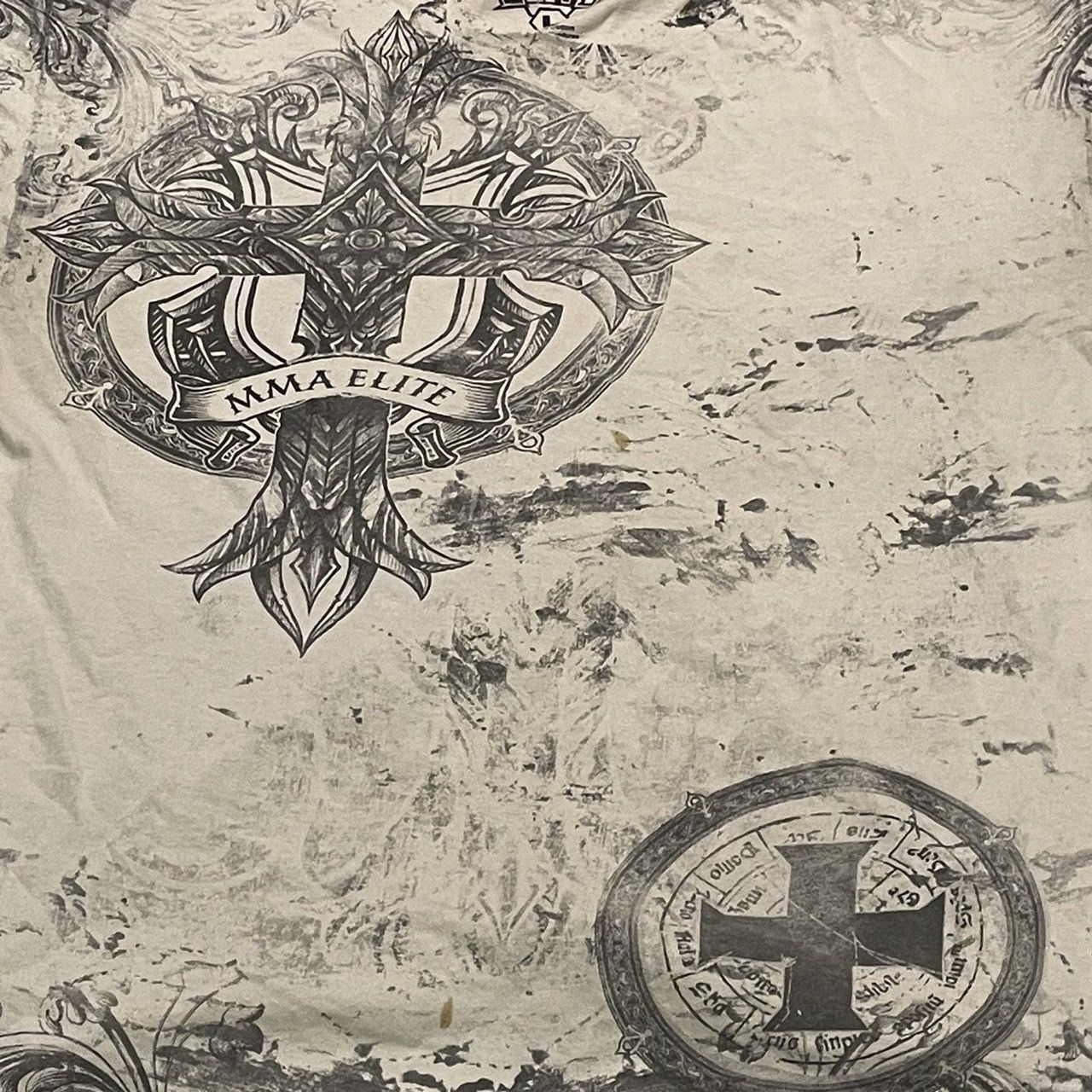Affliction × Ed Hardy × Tapout Rare Mma Elite Wings Cross Tee Y2K Affliction Style Size US L / EU 52-54 / 3 - 2 Thumbnail