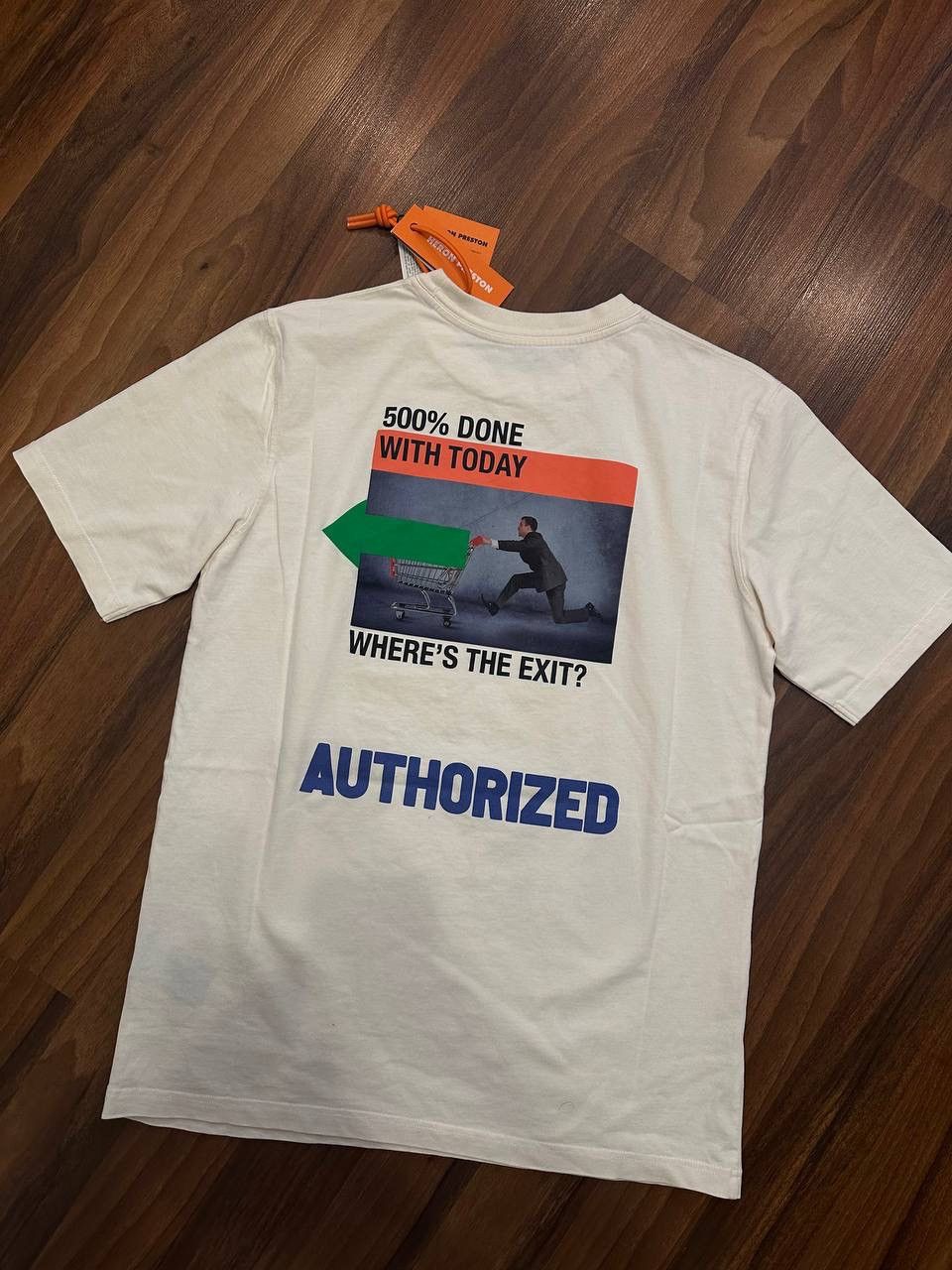 Heron Preston Heron Preston Authorized White Tee Size US M / EU 48-50 / 2 - 2 Thumbnail