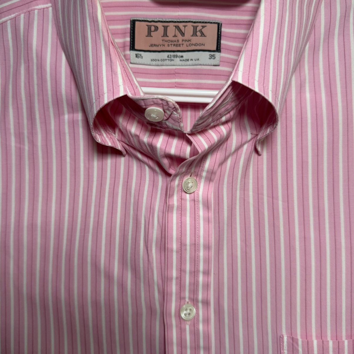 Thomas Pink Thomas Pink Dress Shirt Men’s 16.5-35 Pink White Stripe Size US L / EU 52-54 / 3 - 2 Thumbnail