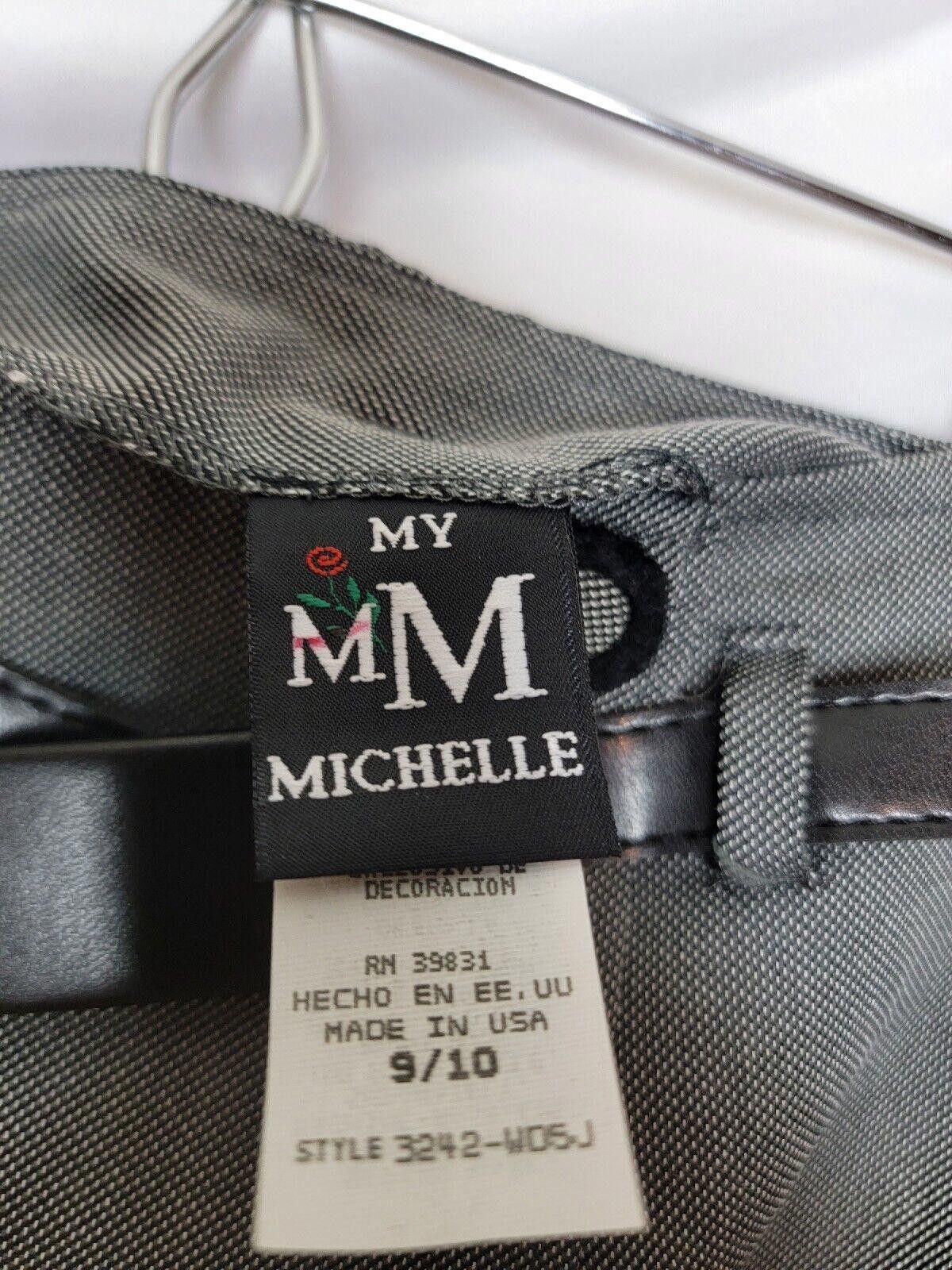 Designer Vintage Womens Skirt Made in USA My Michelle w/Belt VTG Y2K Size 32" / US 10 / IT 46 - 2 Thumbnail