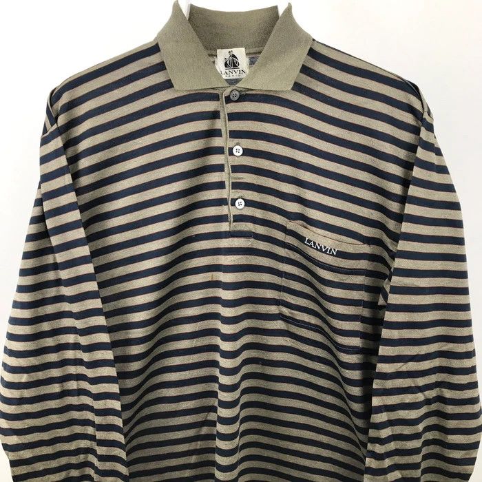 Lanvin × Vintage (SY0293) RARE VTG LANVIN ITALY PARIS STRIPED TEE Size US M / EU 48-50 / 2 - 2 Thumbnail