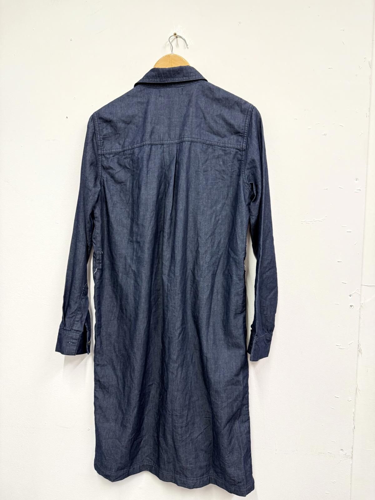 Jaeger Jaeger Navy Denim Long Shirt Dress Size 10 Size M / US 6-8 / IT 42-44 - 4 Thumbnail
