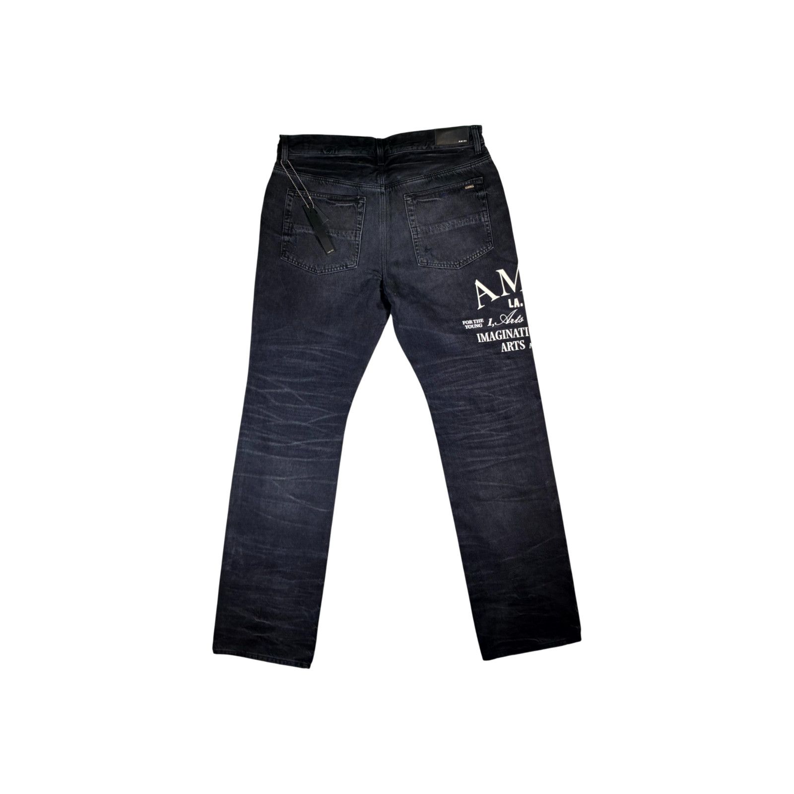 Amiri Amiri Varsity Slim Black Jeans Size US 36 / EU 52 - 2 Thumbnail