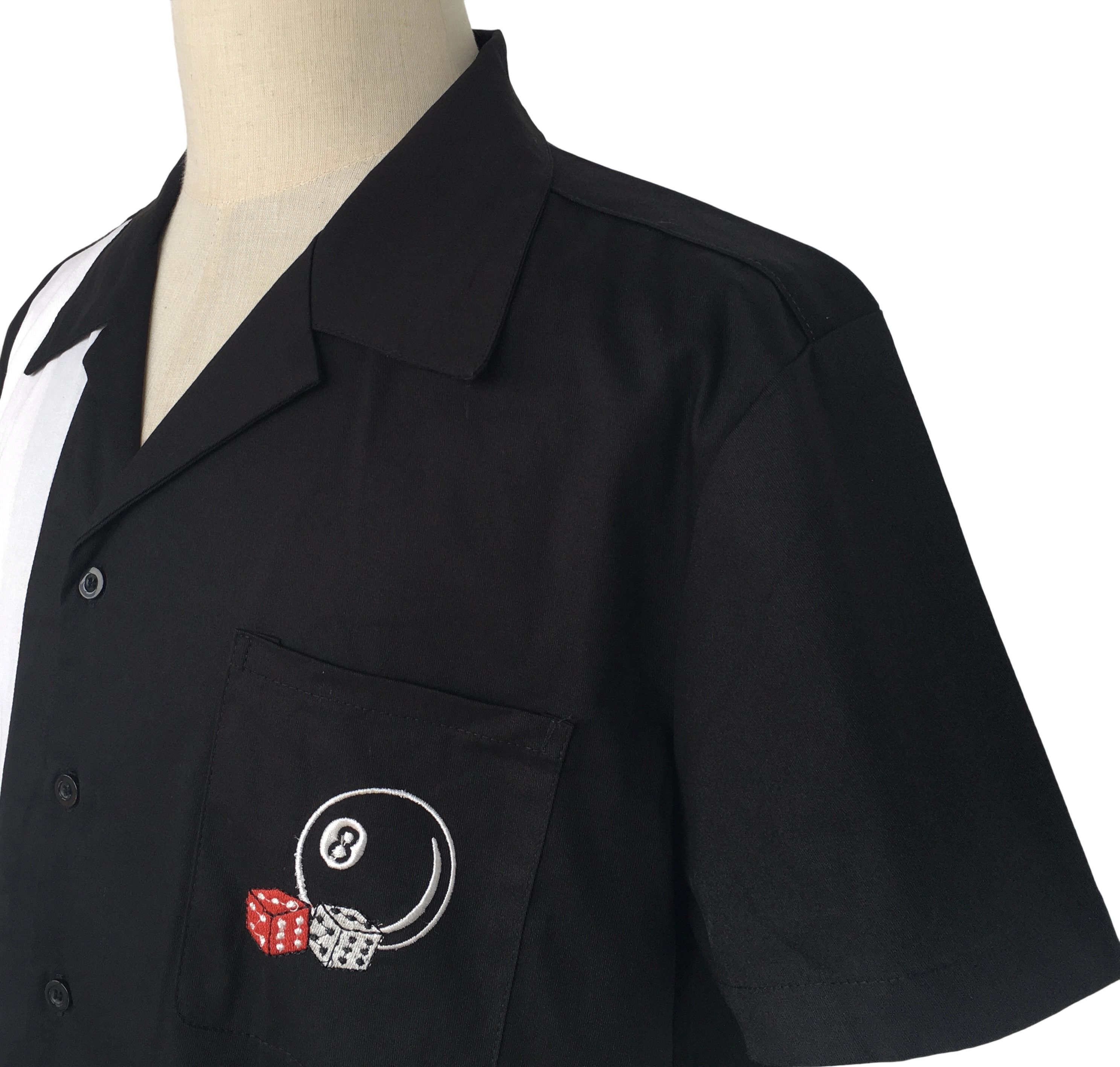 Other Black Embroidery Retro Shirts Short Sleeves-8 ball Size US L / EU 52-54 / 3 - 5 Thumbnail