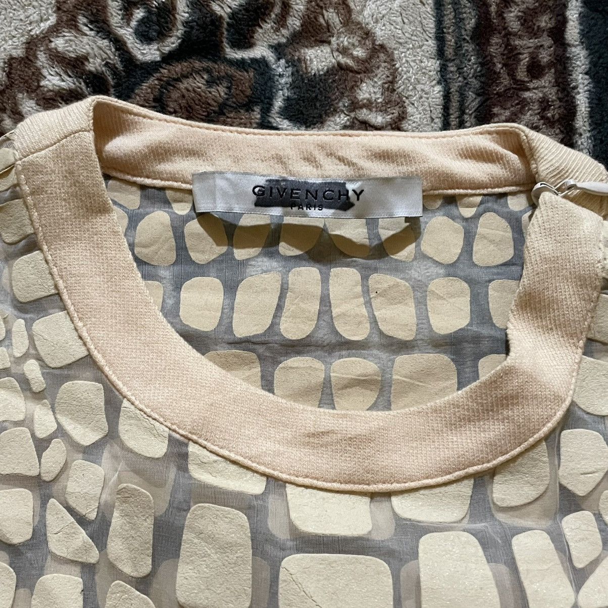 Givenchy GIVENCHY Paris by Riccardo Tisci Croc-Effect Sheer Silk Mesh Size L / US 10 / IT 46 - 9 Thumbnail