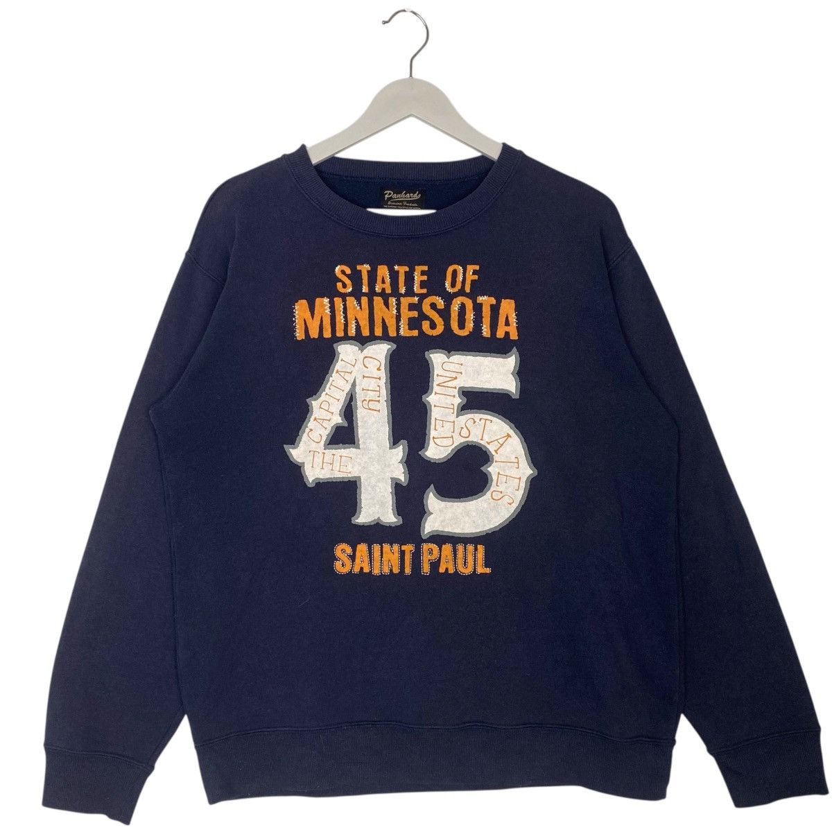 Vintage Vintage Panhand Crewneck Sweatshirt Navy Blue Jumper Size L Size US L / EU 52-54 / 3 - 1 Thumbnail