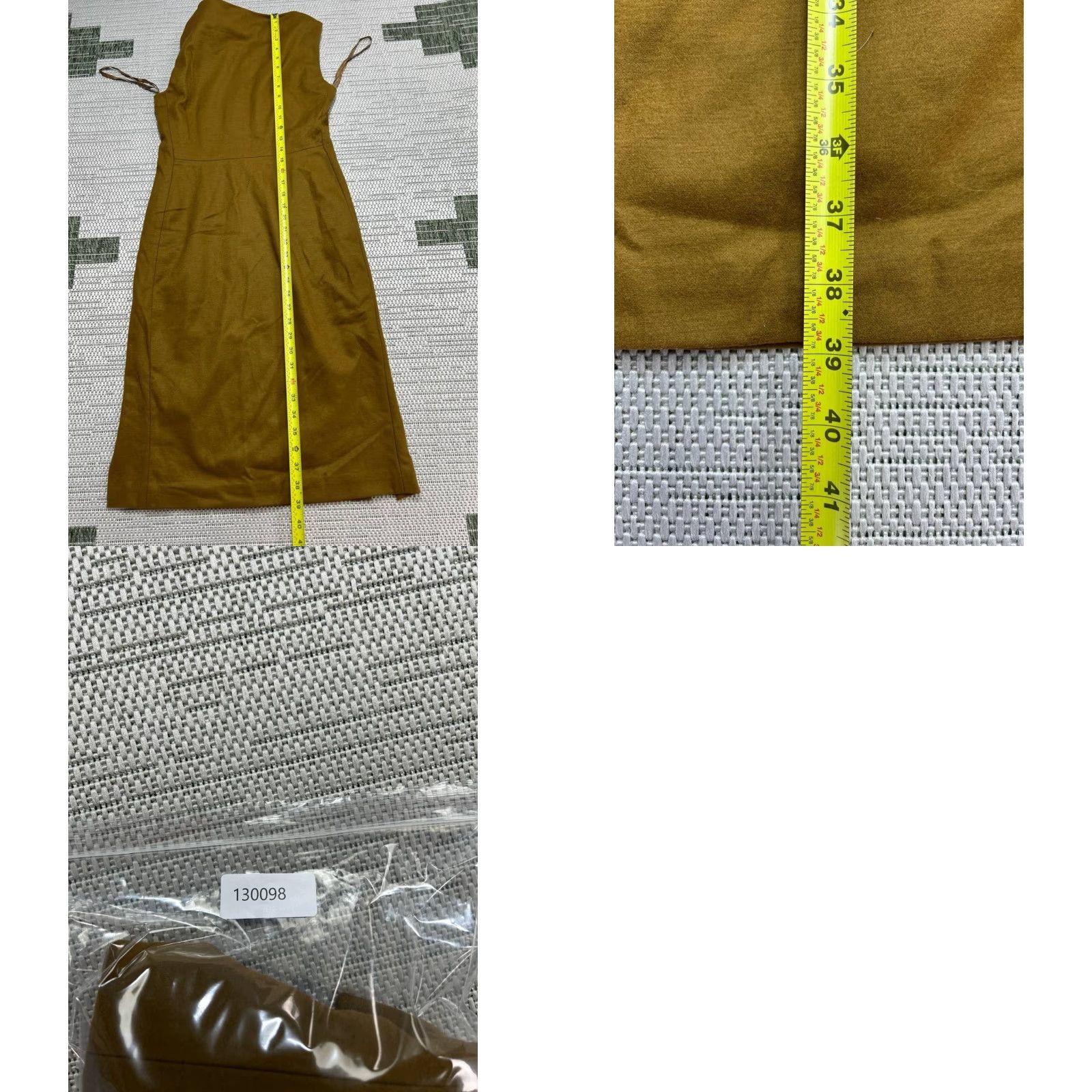 Diane von Furstenberg Diane von Furstenberg Dress Womens 6 Brown Wool Bodycon Sleeveless Round Neck Zip Knee Length Party/Cocktail Vintage No Size M / US 6-8 / IT 42-44 - 8 Thumbnail
