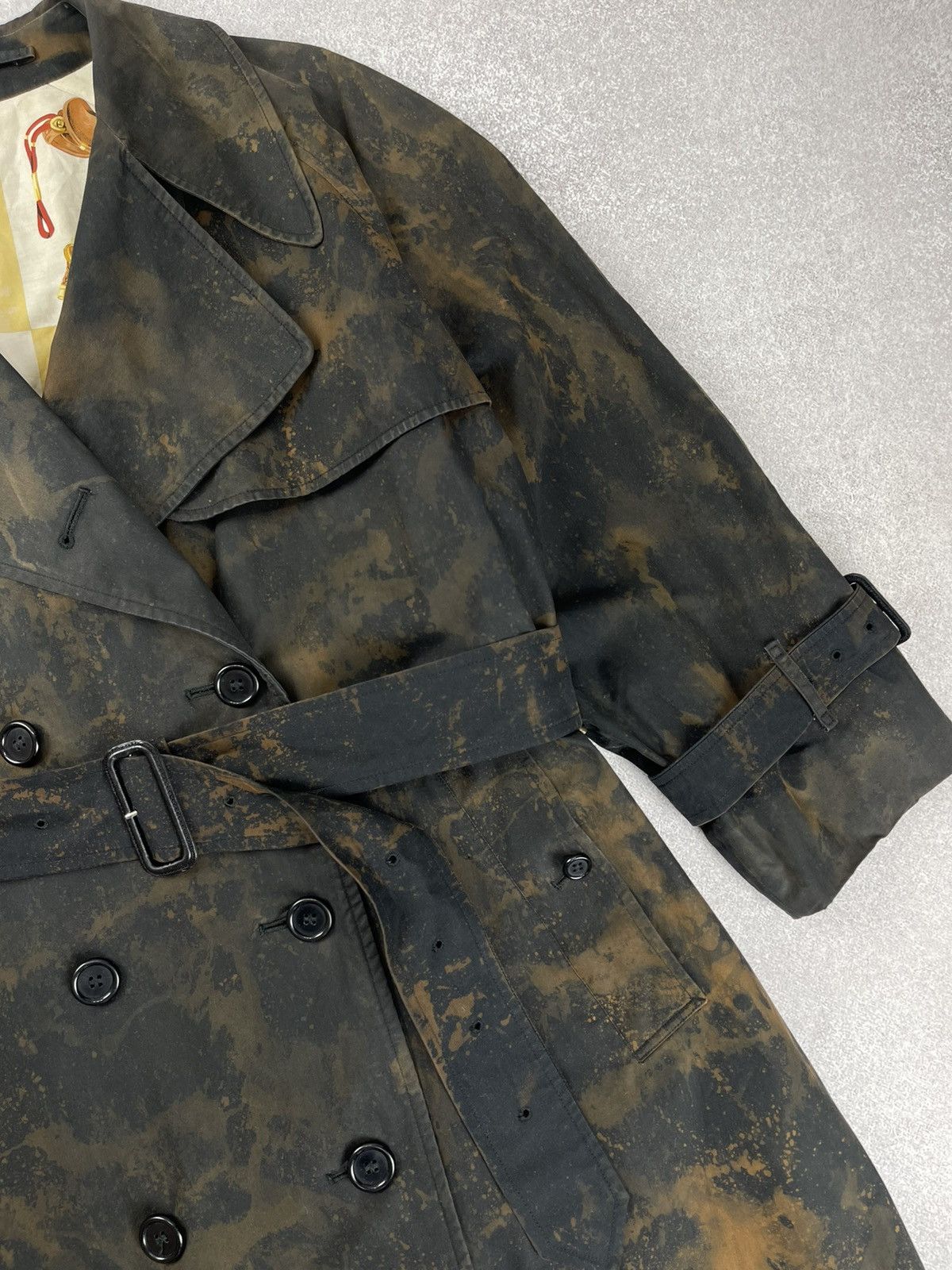 Burberry Vintage Burberry Tie-Dye Trench Coat Jacket Unisex Size US L / EU 52-54 / 3 - 6 Thumbnail