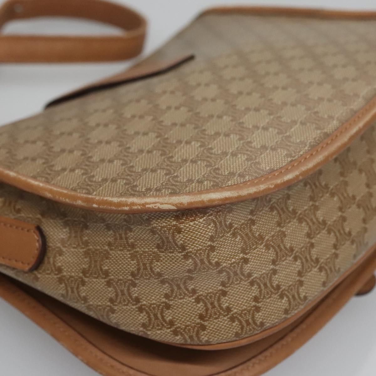 Celine CELINE Macadam Canvas Shoulder Bag Beige Size ONE SIZE - 12 Thumbnail