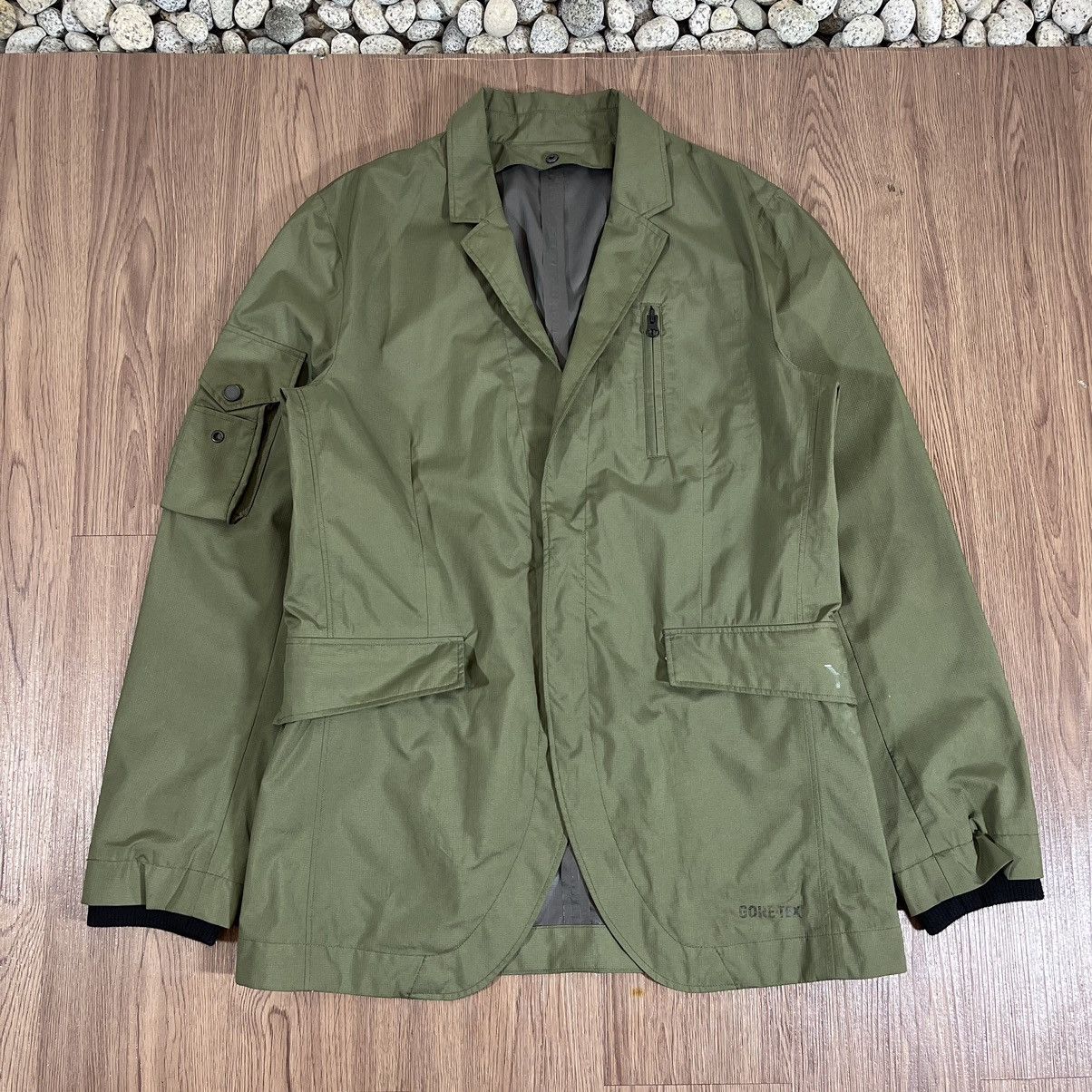 Y-3 Adidas Y-3 Gore-Tex Technical Tailored Blazer – Olive Green Size 40R - 1 Thumbnail