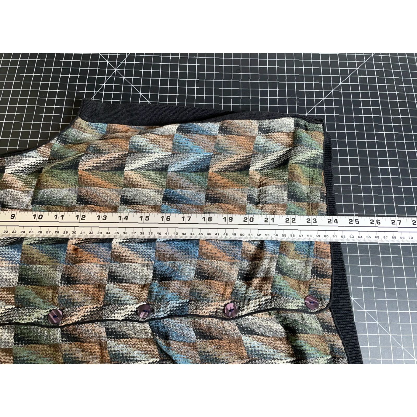 Vintage Jhane Barnes Sweater Vest Men's Medium Textured Chevron Pattern Cotton Knit Vest Size US M / EU 48-50 / 2 - 6 Thumbnail
