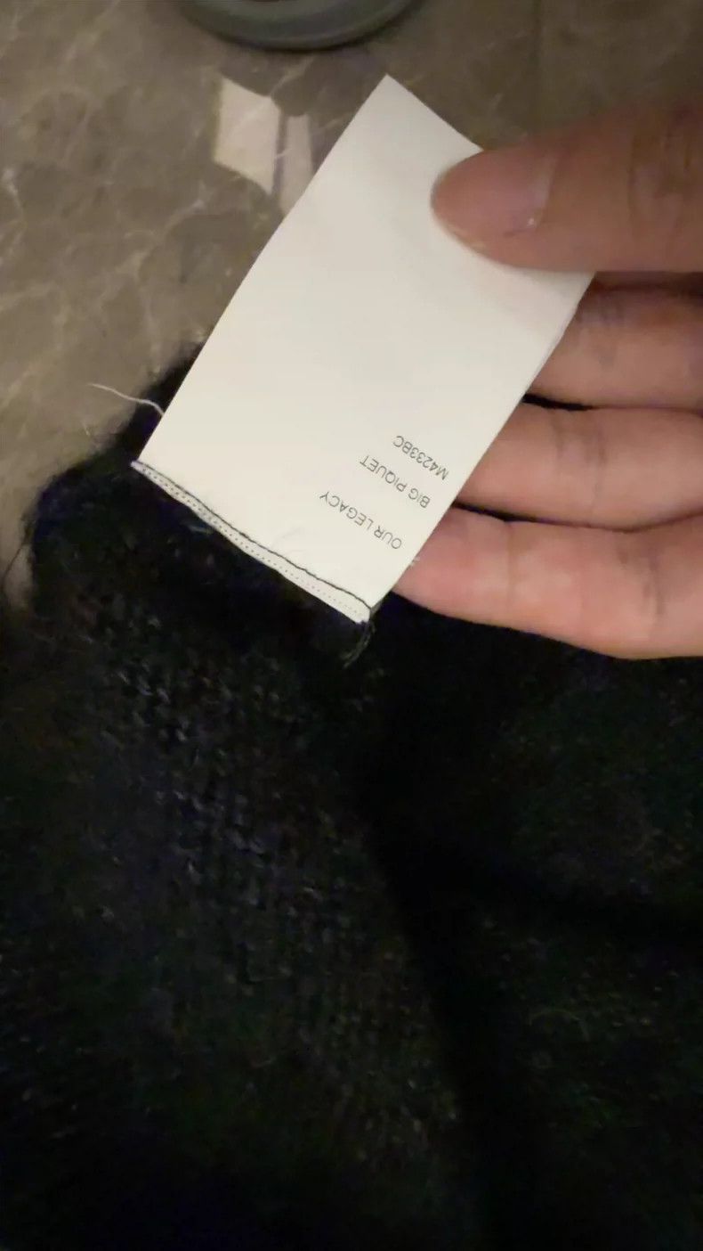 Our Legacy our legacy 24fw lace knitted neckline Black polo wool long Size US M / EU 48-50 / 2 - 6 Thumbnail