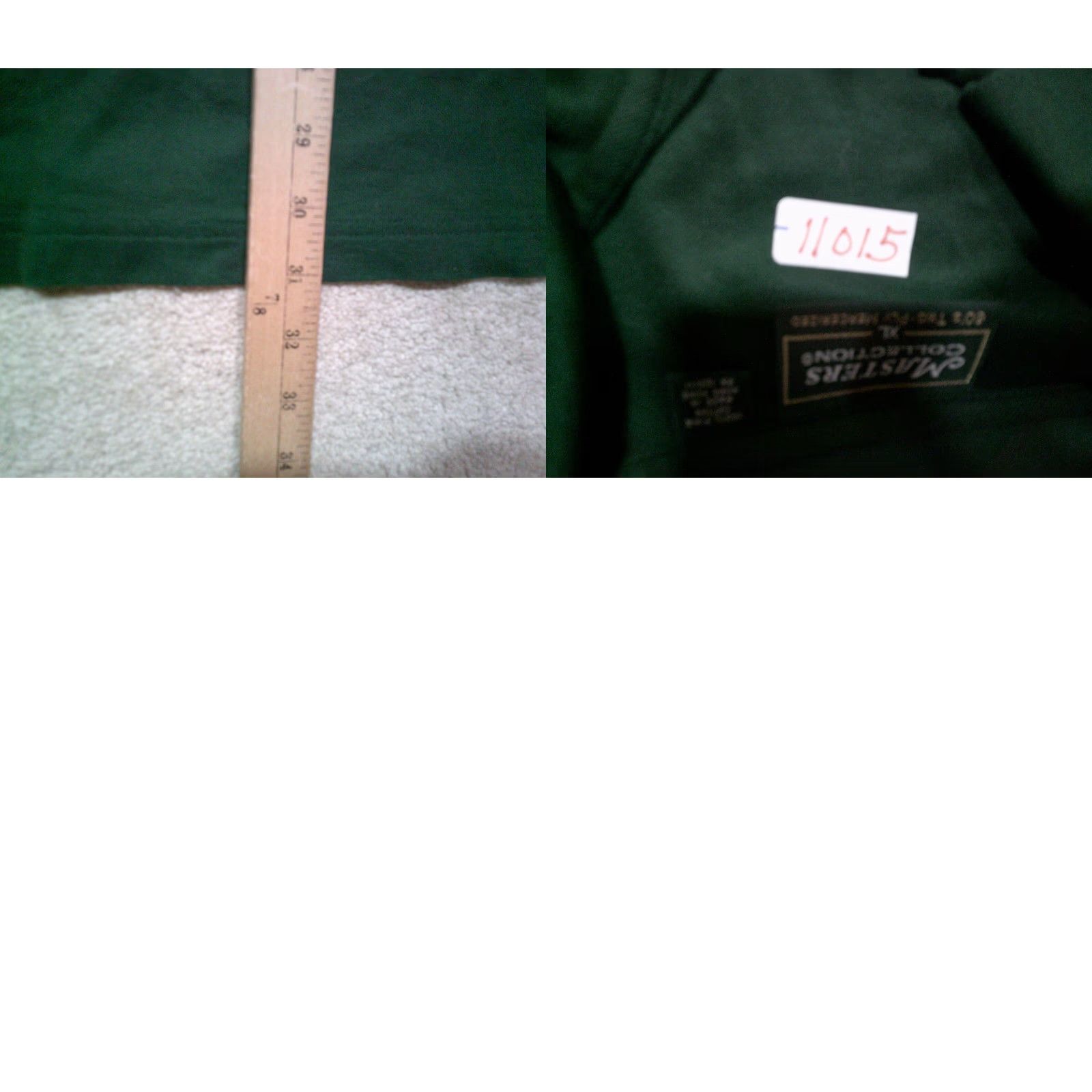 Vintage Masters Collection Polo Shirt Mens XL Green 60s 2 Ply Golf Polo Shirt Mens XL Green 60s 2 Ply Size US XL / EU 56 / 4 - 8 Thumbnail