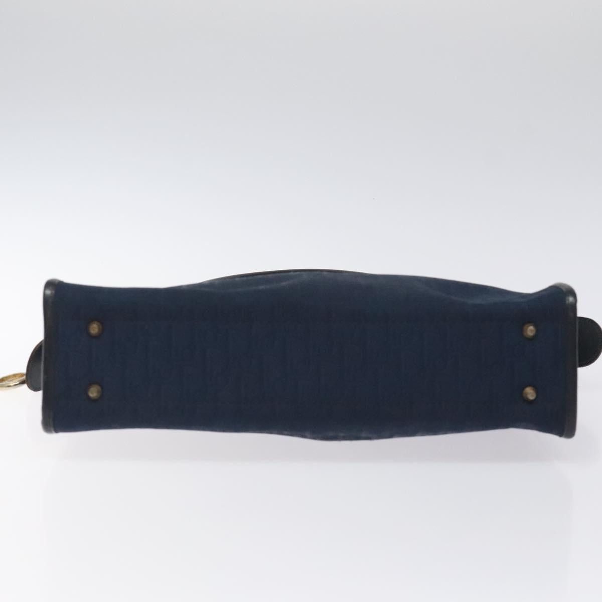 Dior DIOR Trotter Canvas Hand Bag Navy Gold Size ONE SIZE - 9 Thumbnail