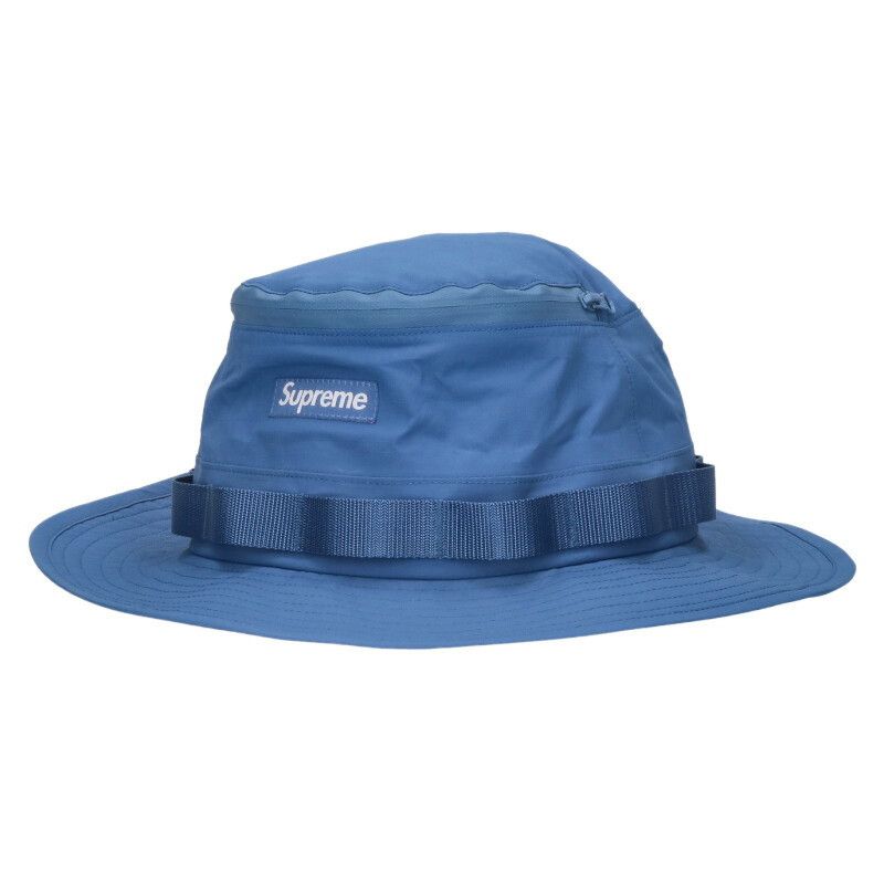 Supreme 23SS GORE-TEX PACLITE Net Boonie Logo Bucket Hat Blue One Size
