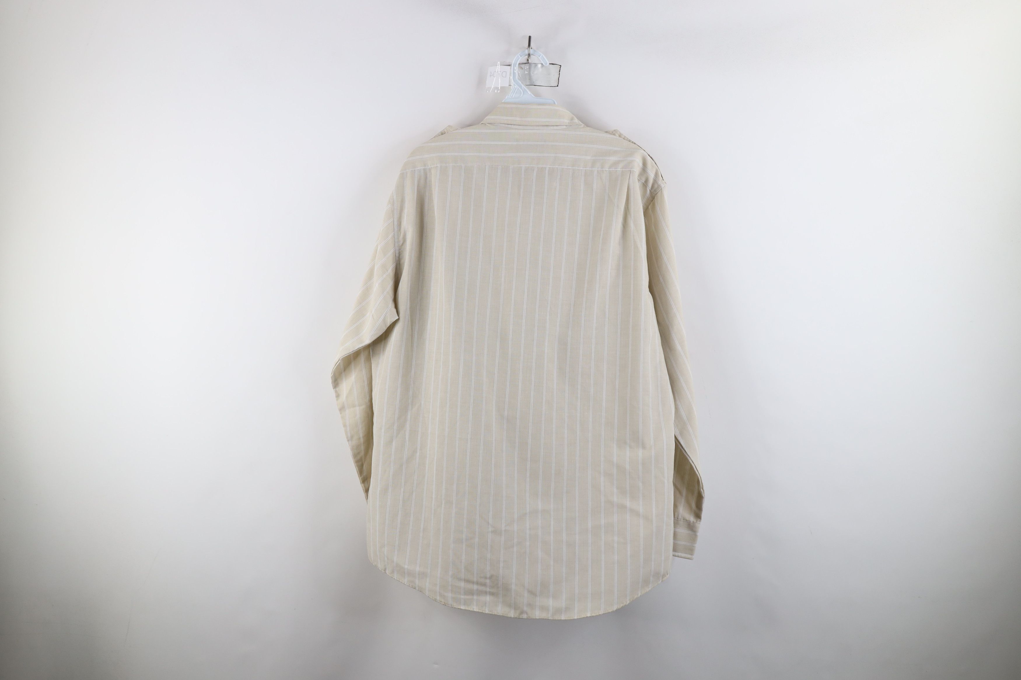 Vintage Vintage 70s Streetwear Striped Military Safari Button Shirt Size US L / EU 52-54 / 3 - 11 Thumbnail
