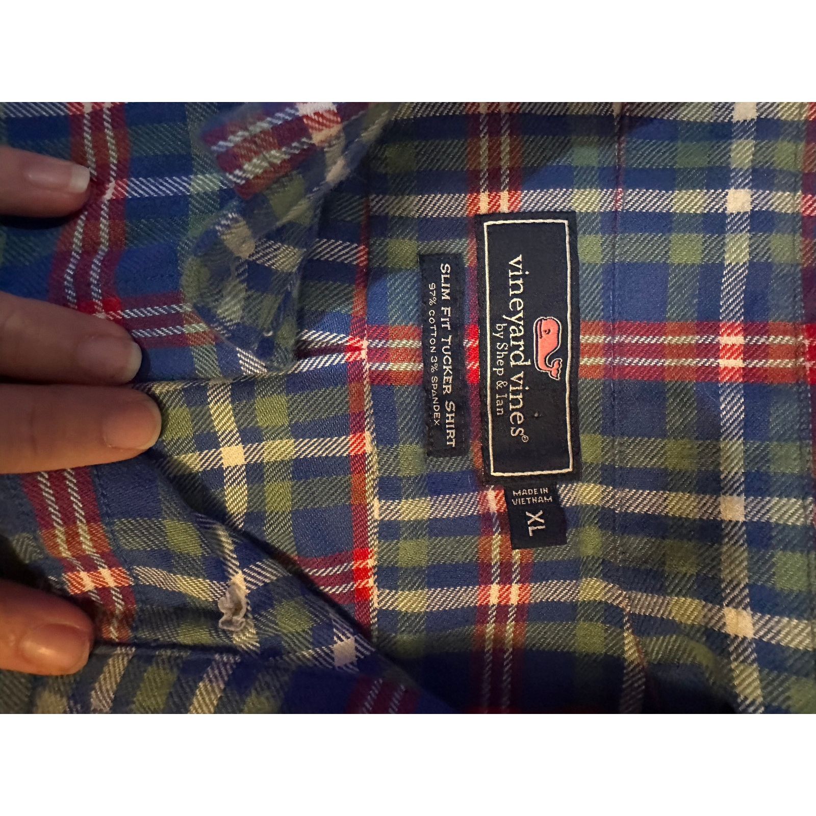 Vineyard Vines Vineyard Vines slim fit tucker shirt mens XL flannel Size US XL / EU 56 / 4 - 3 Thumbnail