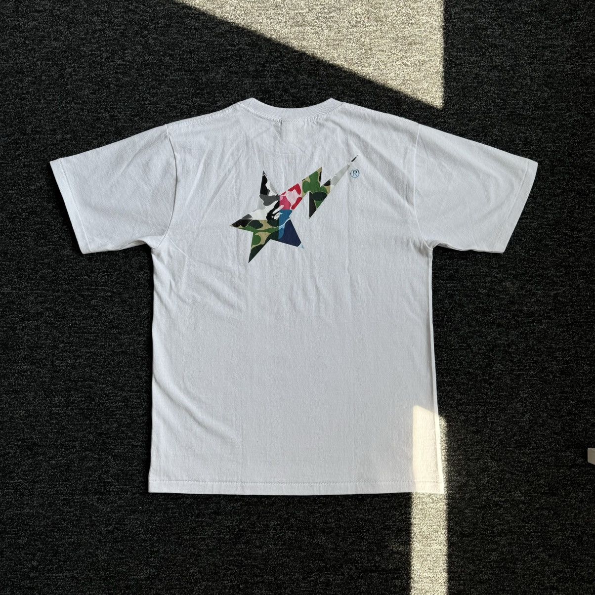 Bape BAPE ABC Camo Crazy Bape Sta Logo T-shirt White Size US M / EU 48-50 / 2 - 2 Thumbnail