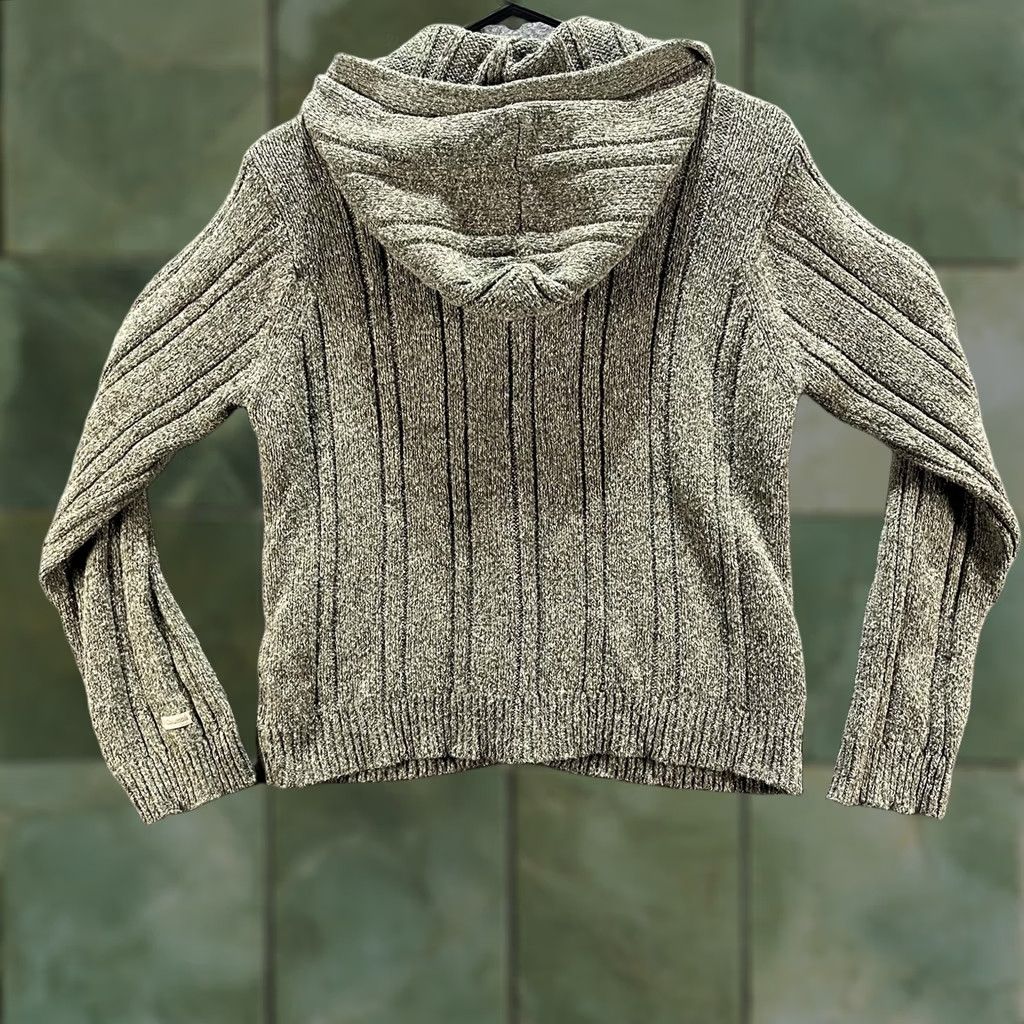 Vintage Columbia Womens Sweater Large Green Hooded Cardigan Knit Outdoors Cable Knit Size L / US 10 / IT 46 - 1 Thumbnail