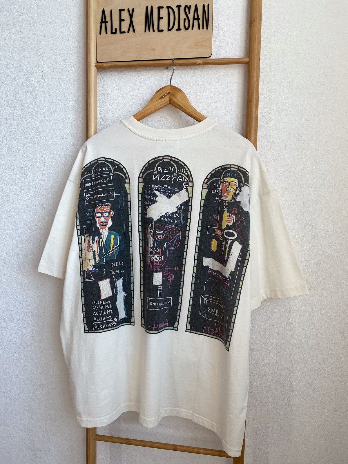 H&M × Jean-Michel Basquiat × Who Decides War WHO DECIDES WAR x BASQUIAT x H&M RELAXED FIT COTTON T-SHIRT Size US XXL / EU 58 / 5 - 2 Thumbnail