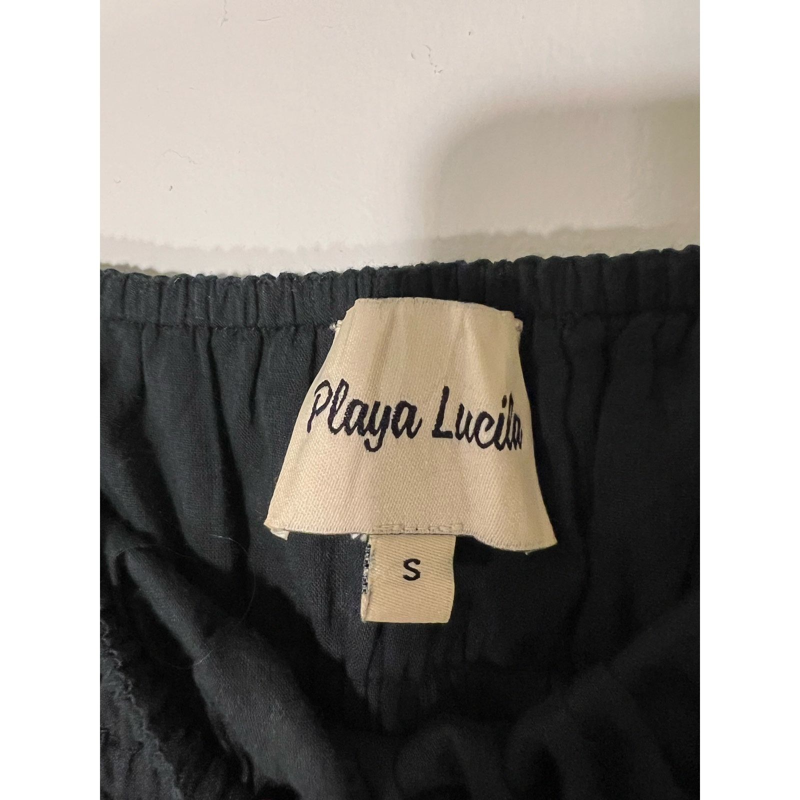 The Unbranded Brand Playa Lucila Black Puff Sleeve Cotton Midi Dress Sz S Size S / US 4 / IT 40 - 3 Thumbnail