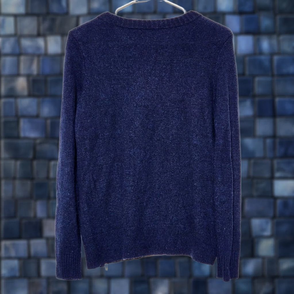 J.Crew J. Crew Womens S Colorblock Wool Blend Sweater Pullover Crewneck Zip Accents Size S / US 4 / IT 40 - 1 Thumbnail
