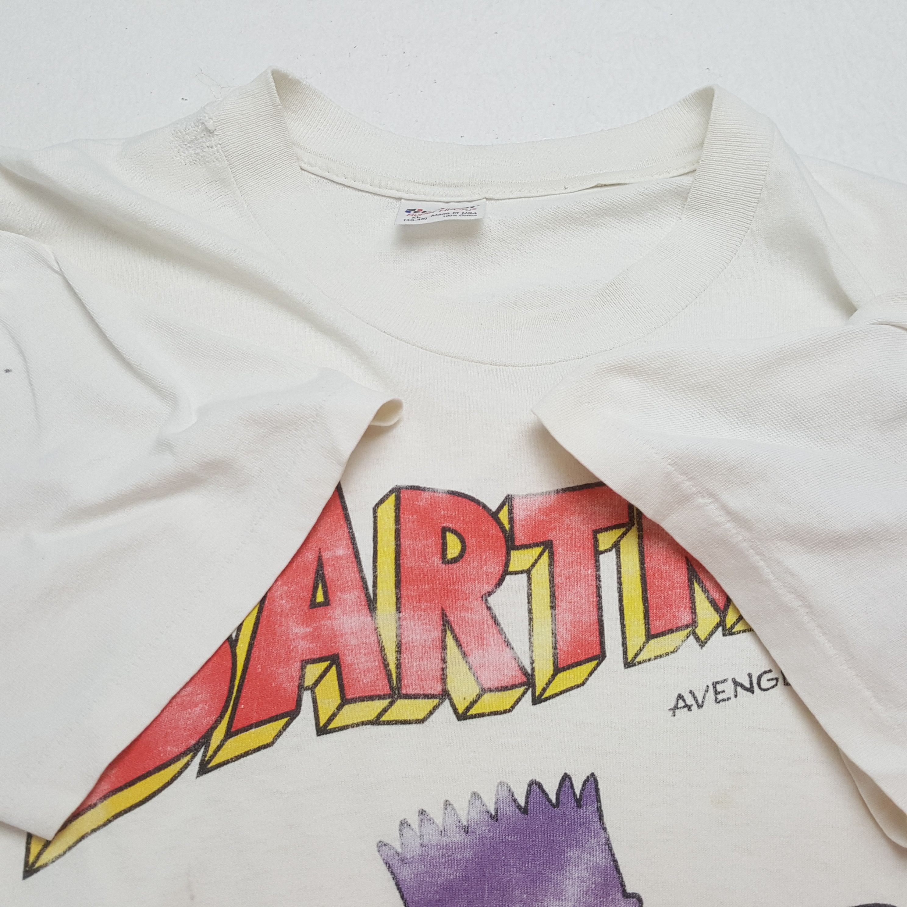 Cartoon Network × DC Comics × Vintage Vintage 90's BARTMAN American Cartoon Parody Stedman T-Shirt Size US XL / EU 56 / 4 - 8 Thumbnail