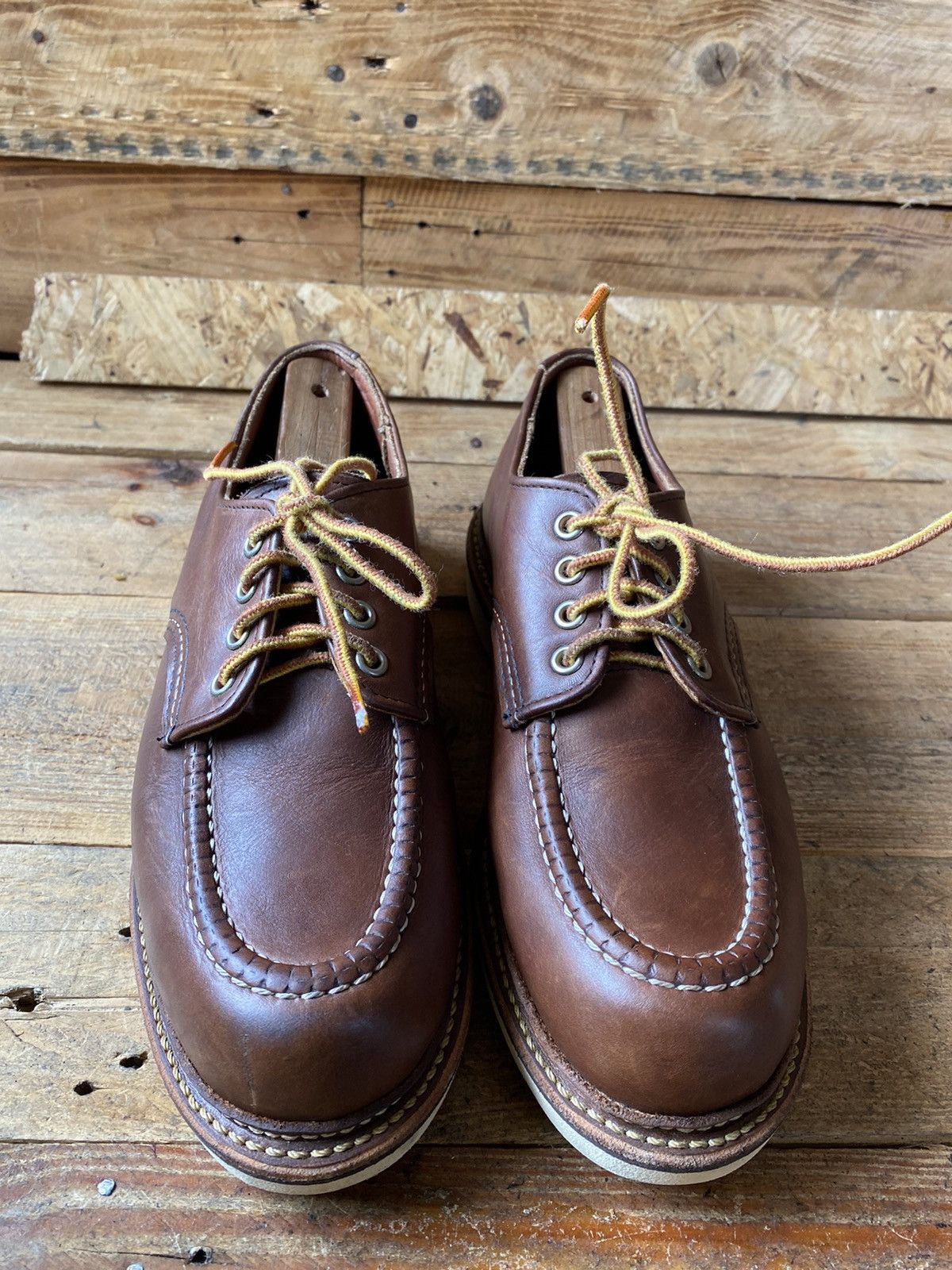 Red Wing Redwing oxford mahogany brown leather shoes style 8109 Size US 7.5 / EU 40-41 - 3 Thumbnail