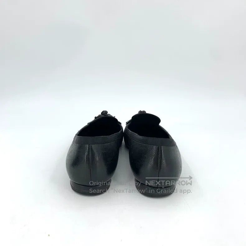 Chanel Chanel Black camelia casual flat shoes Size US 5 / IT 35 - 4 Thumbnail