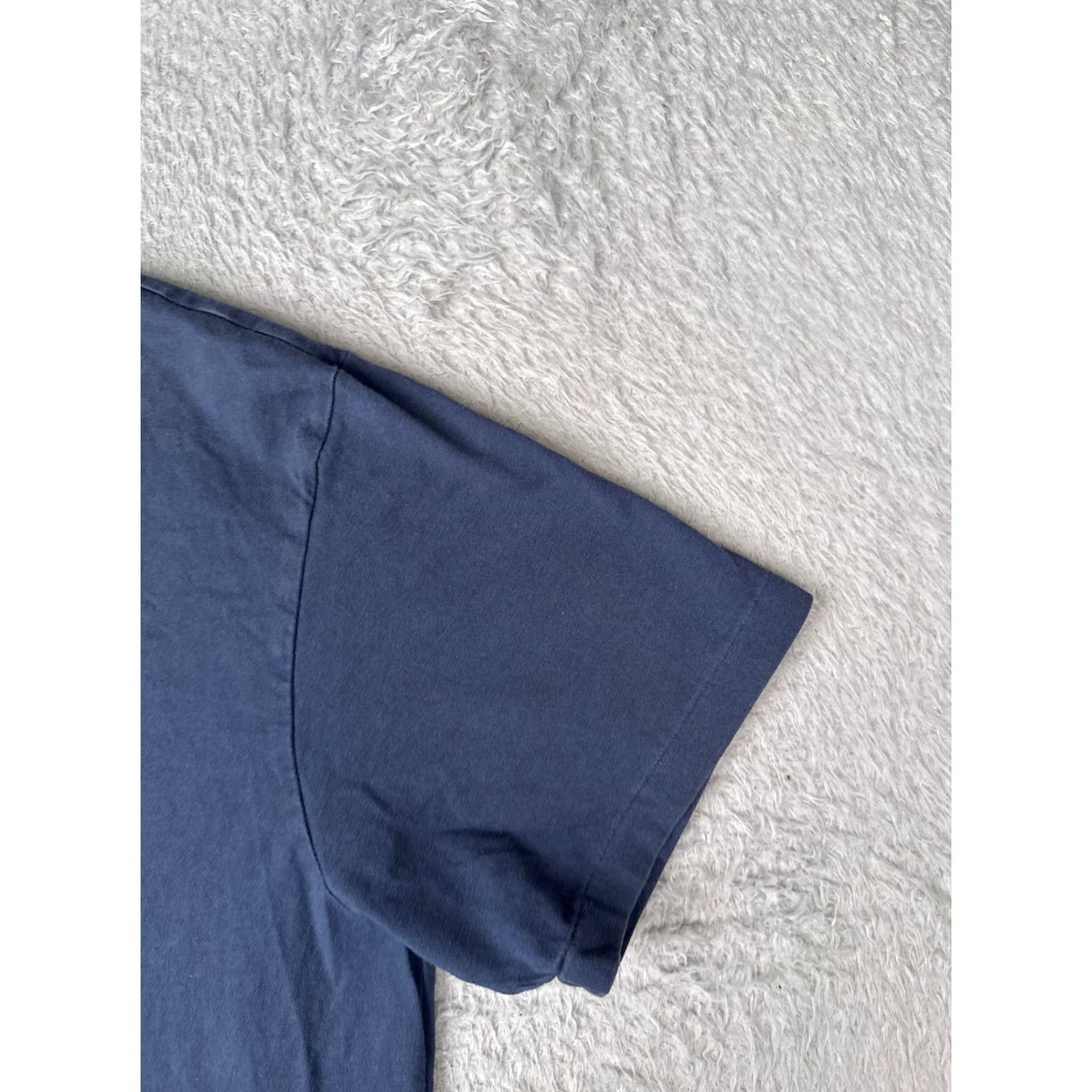 Ralph Lauren VINTAGE Polo Ralph Lauren Shirt Men Large Blue V-Neck Short Sleeve 100% Cotton READ Size US L / EU 52-54 / 3 - 2 Thumbnail