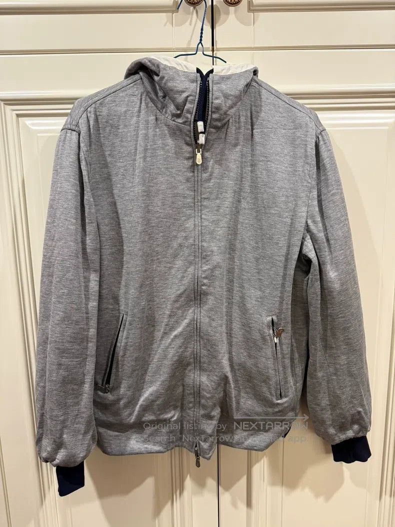Brunello Cucinelli Brunello Cucinelli Windbreaker Jacket Hoodie Size US S / EU 44-46 / 1 - 7 Thumbnail