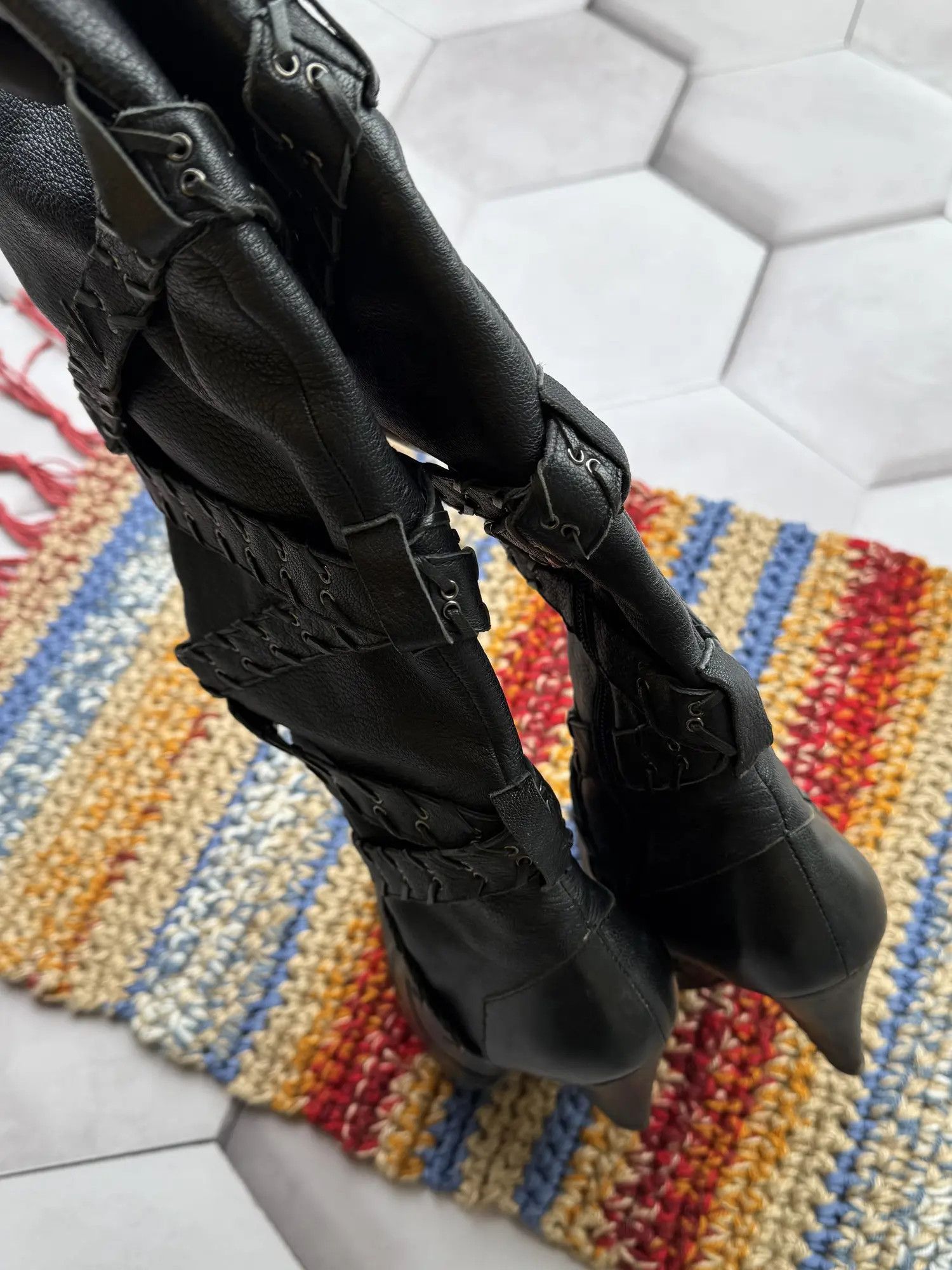 Vintage Vintage Leather Boots With Heeled (E4) Size US 6 / IT 36 - 6 Thumbnail
