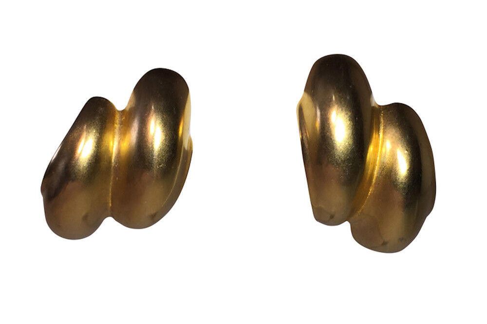 Robert Lee Morris 18ktGold Plated Matte Robert Lee Morris Double Hoop Earrings Size ONE SIZE - 2 Thumbnail