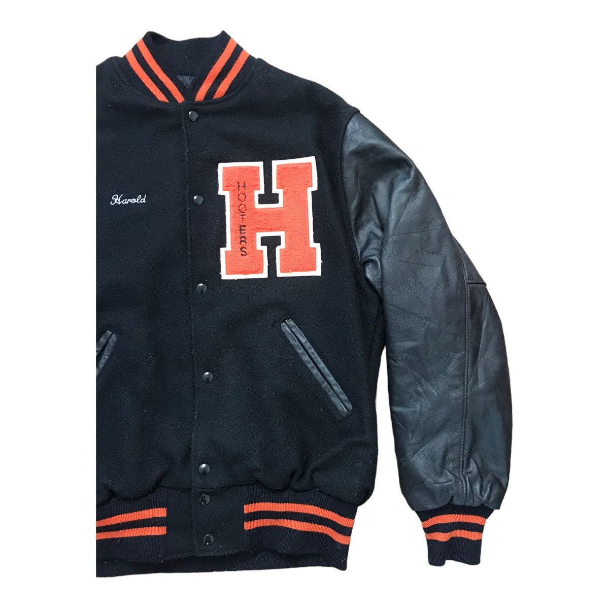 Holloway × Vintage Holloway Hooters Varsity Jacket Size US L / EU 52-54 / 3 - 3 Thumbnail