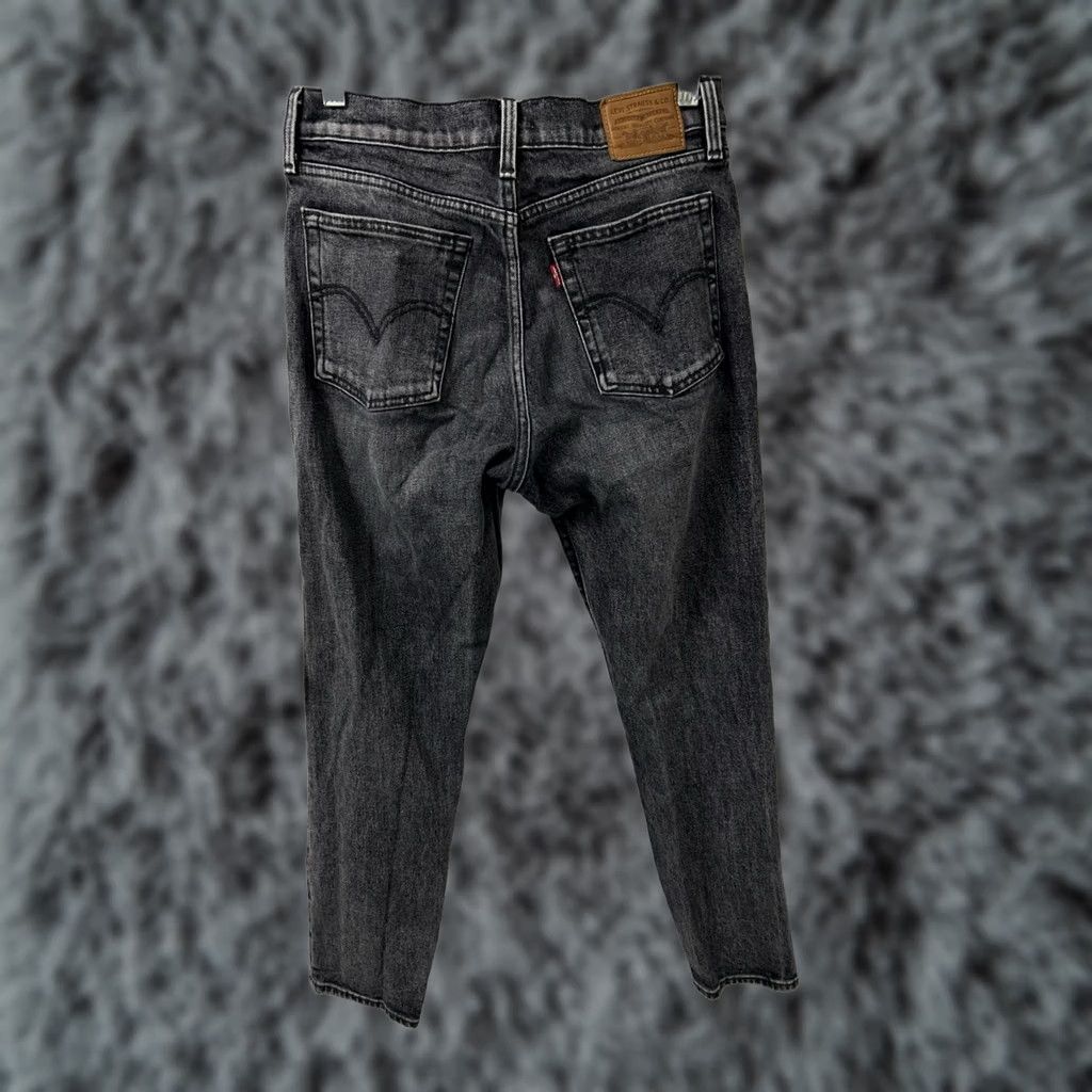 Levi's Levi's Wedgie Straight Jeans Women Charcoal Gray High Rise 28x27 Denim Stretch 5-Pocket Button Fly Vintage-esque Size 28" / US 6 / IT 42 - 1 Thumbnail