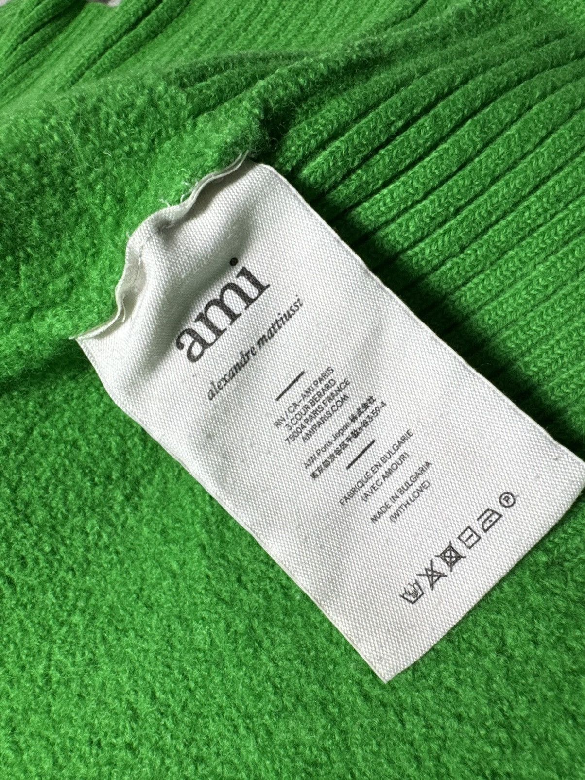 AMI AMI Paris Women’s Wool Cardigan Big Logo Size L Size L / US 10 / IT 46 - 10 Thumbnail