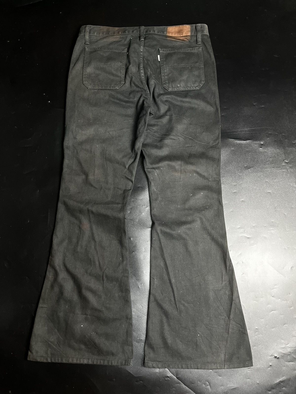 If Six Was Nine × Japanese Brand × Le Grande Bleu (L.G.B.) Super Flare Big John Distressed Jeans Size US 30 / EU 46 - 2 Thumbnail
