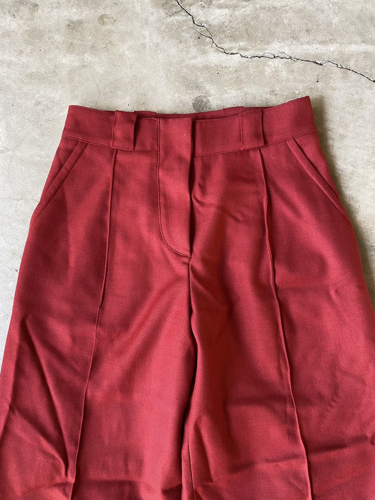 Marni Marni High Waisted Wide Leg Wool Trousers 28/32 Size 28" / US 6 / IT 42 - 4 Thumbnail