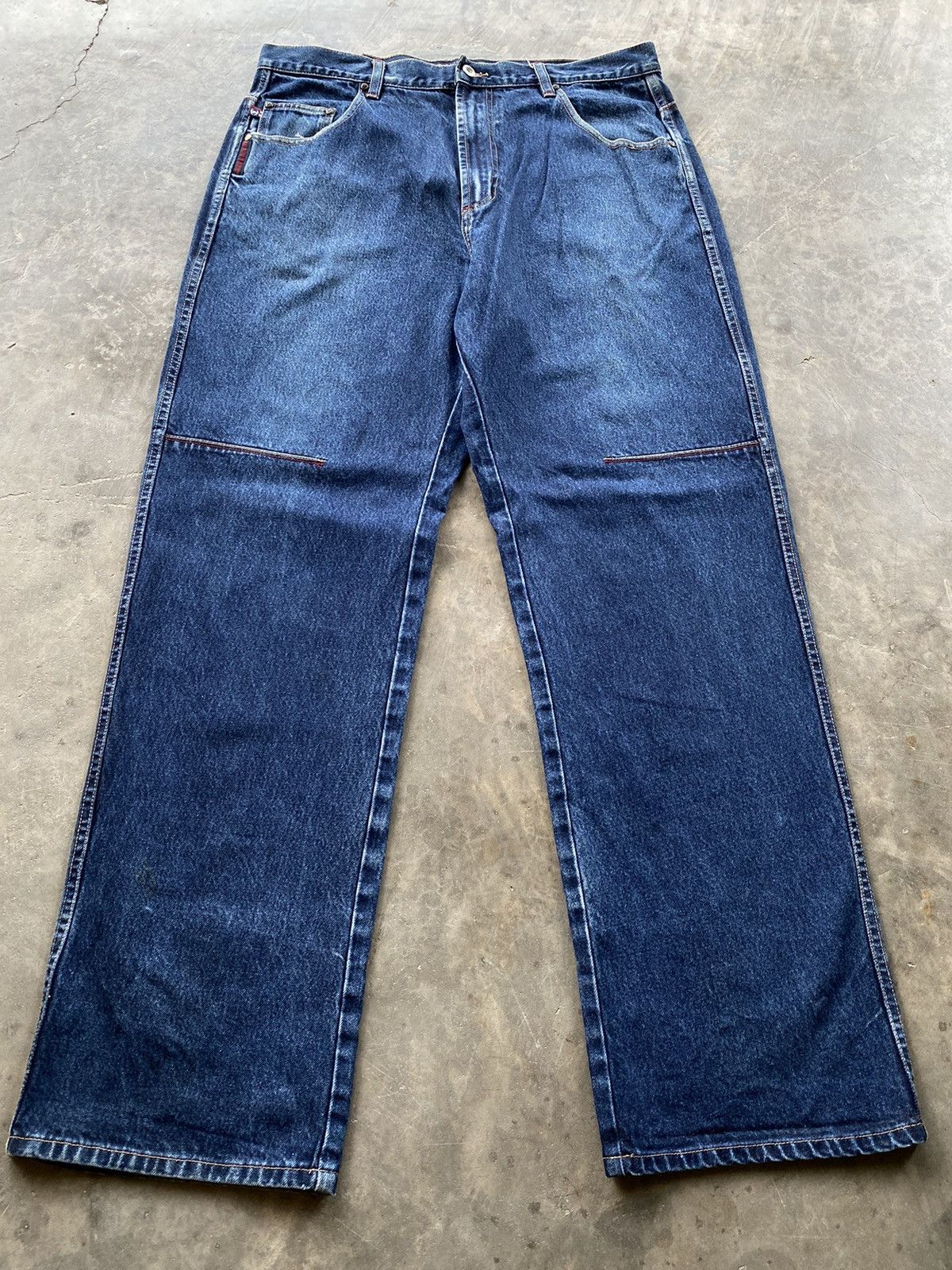 Phat Farm × Vintage Baggy Jeans Phat Farm Rappers Jeans 36x34 Size US 36 / EU 52 - 1 Thumbnail