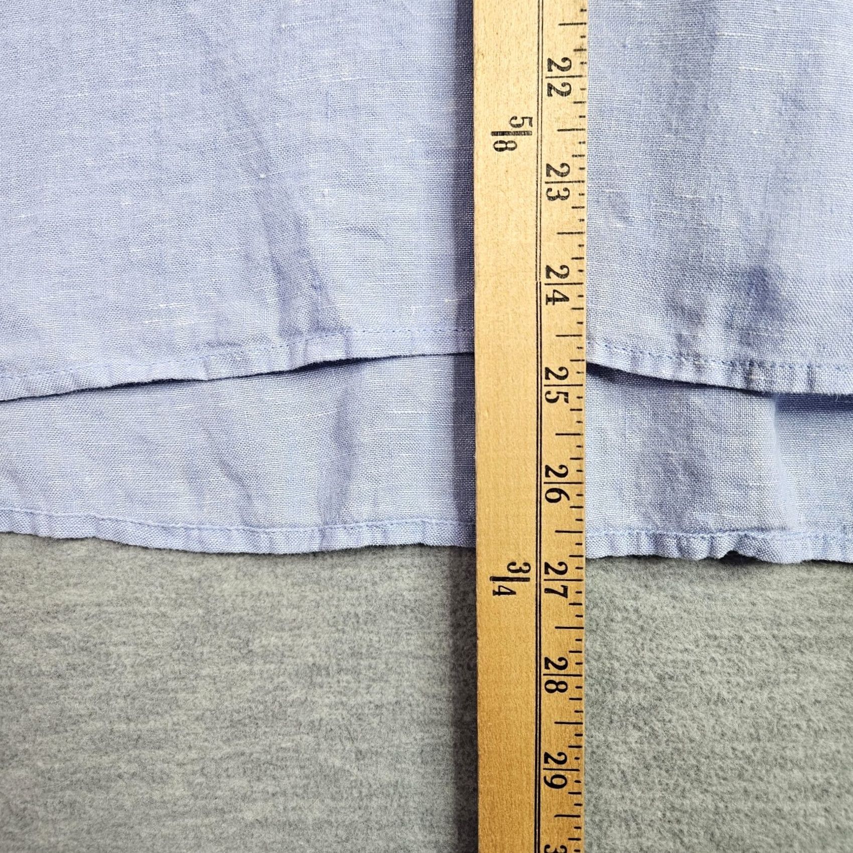 J.Crew J.CREW Baird McNUTT Irish Linen Women's Light Blue 1/4 Button Up Shirt Sz 4 Size S / US 4 / IT 40 - 4 Thumbnail