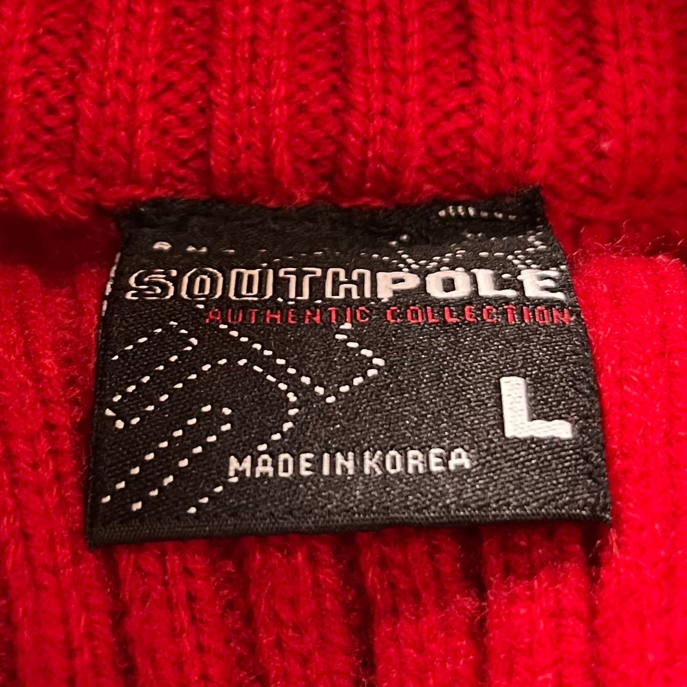 Southpole Y2K Southpole Red w/ Grey Mock Neck Sweater Large Size US L / EU 52-54 / 3 - 3 Thumbnail