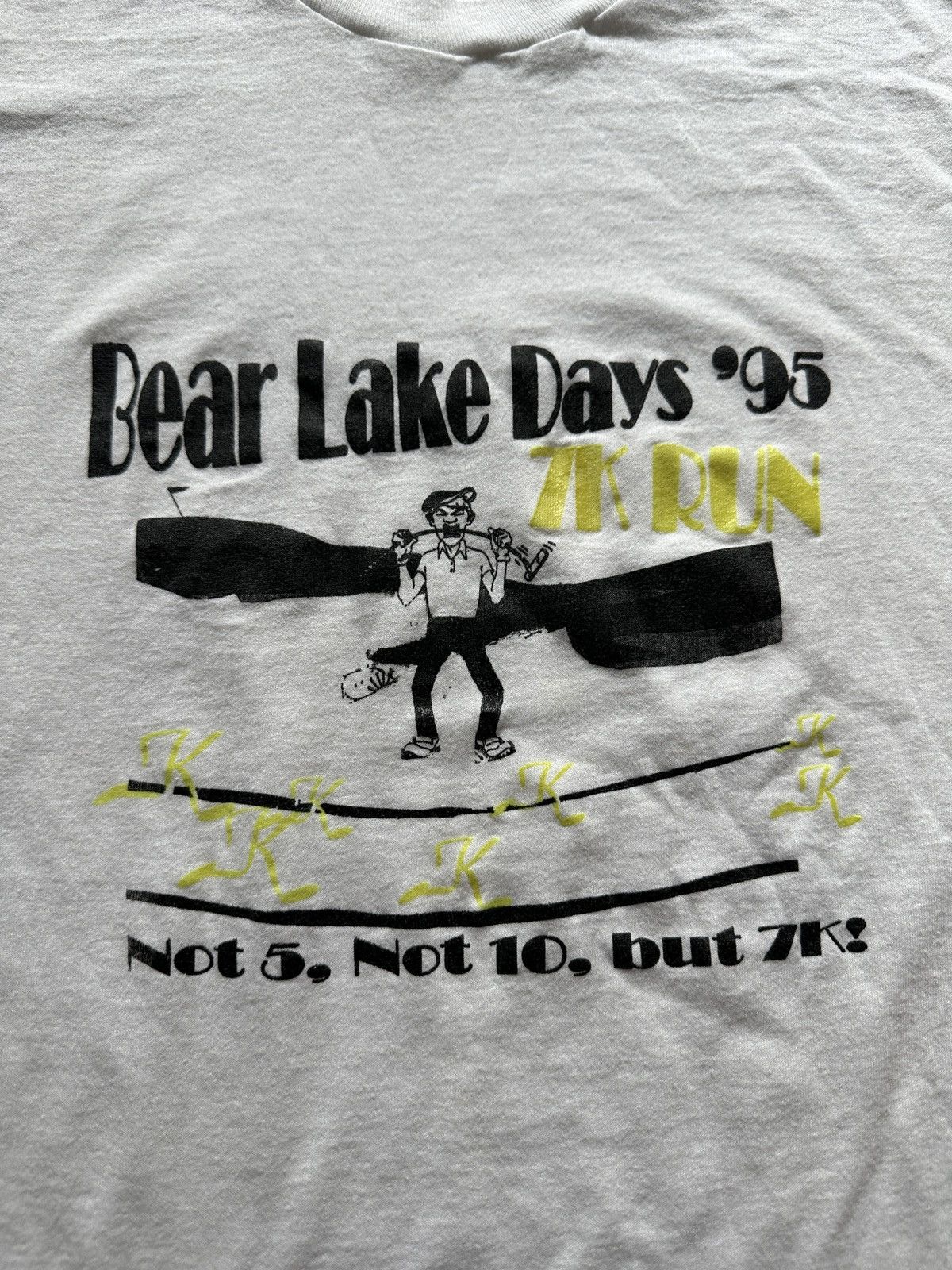Vintage Vintage 90s Bear Lake Days Golf Running Graphic Tee Size US L / EU 52-54 / 3 - 3 Thumbnail