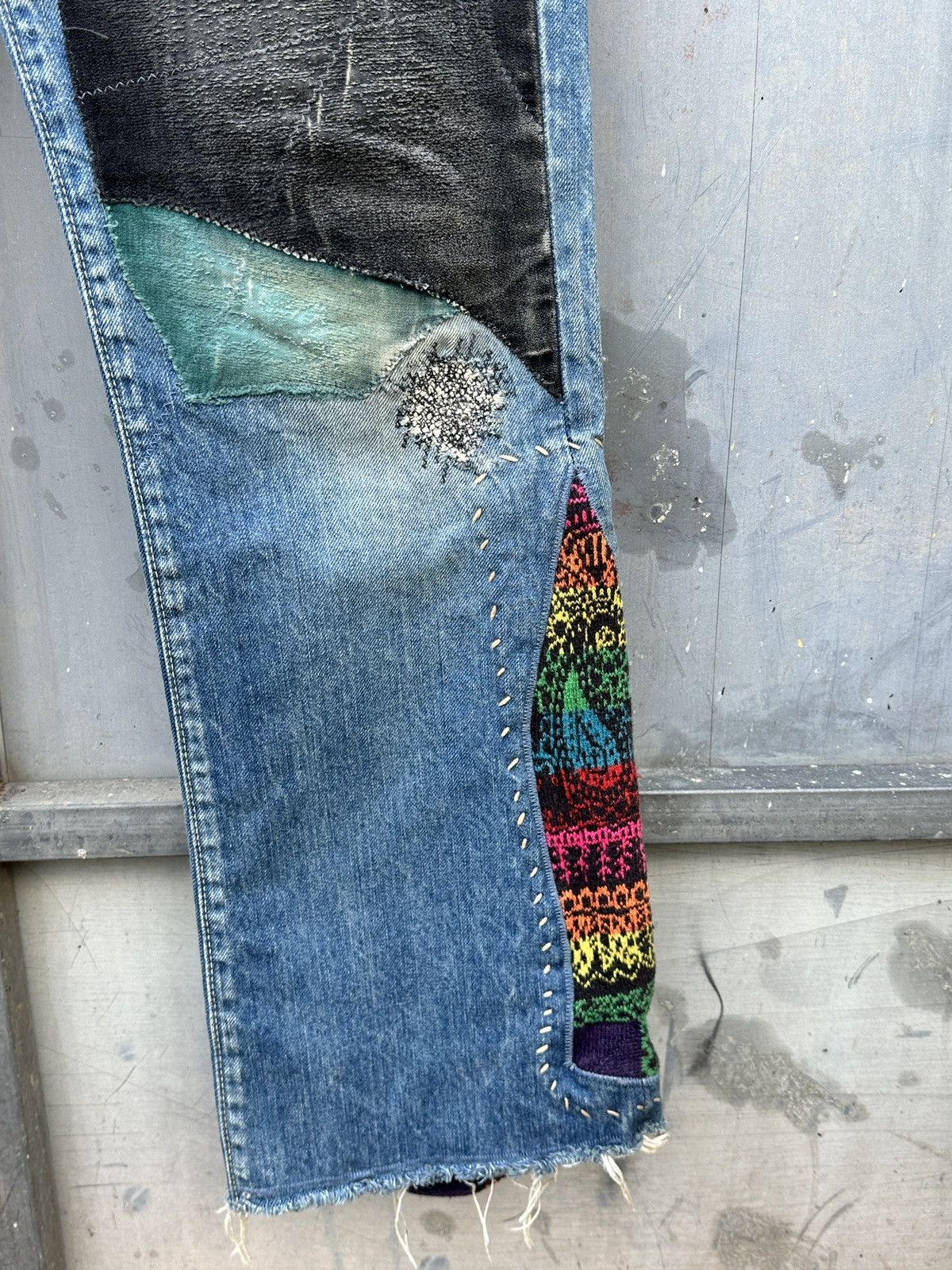 Kapital × Kapital Kountry Kountry Okabilly Patchwork Denim Size US 32 / EU 48 - 6 Thumbnail
