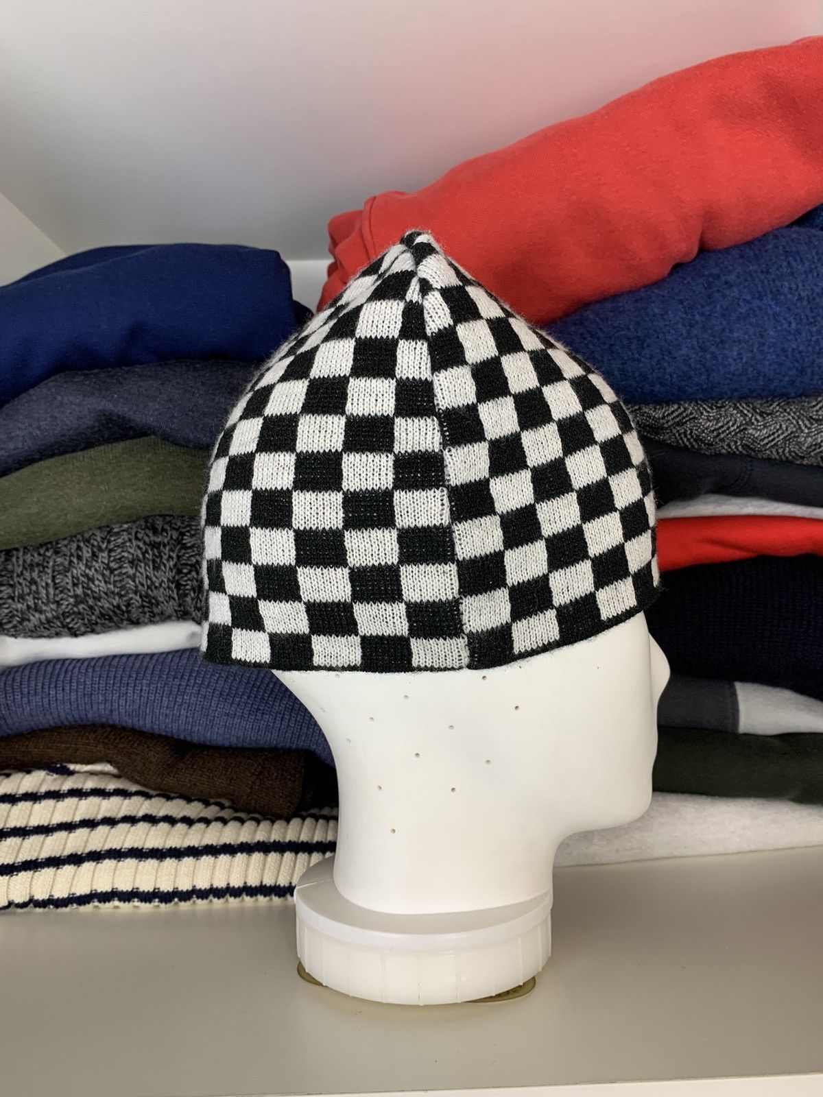 Other Checkboard Beanie Hat Size ONE SIZE - 4 Thumbnail